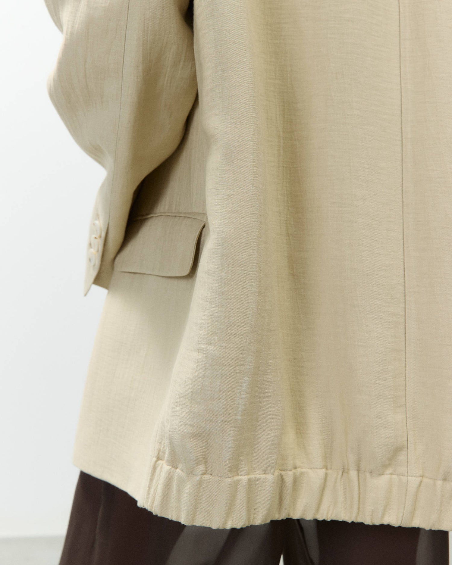 OVERSIZED LINEN BLAZER
