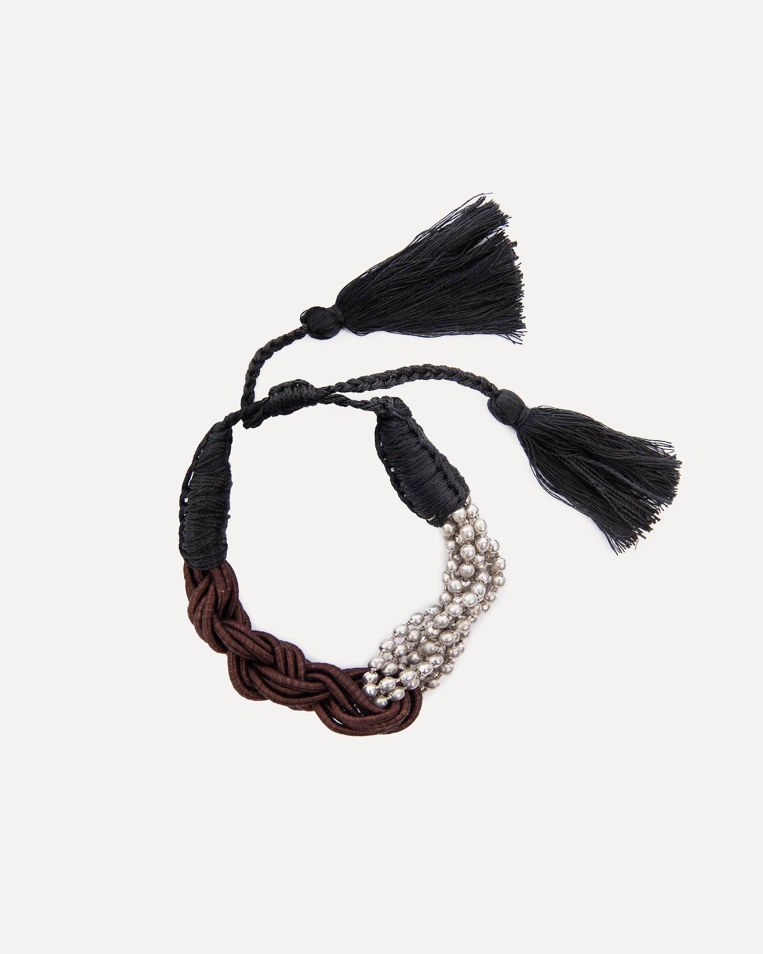 BRAIDED BEADED BRACELET