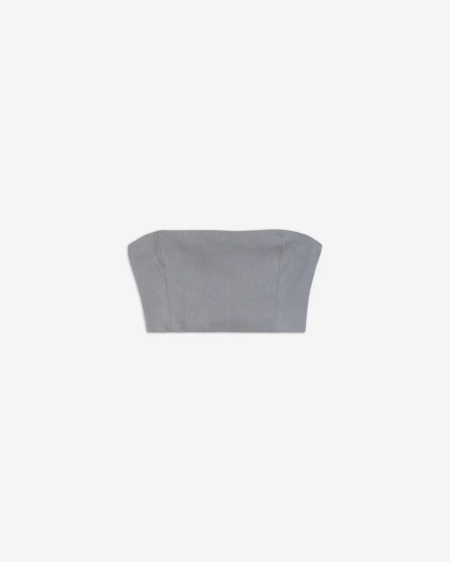 LINEN BUSTIER TOP