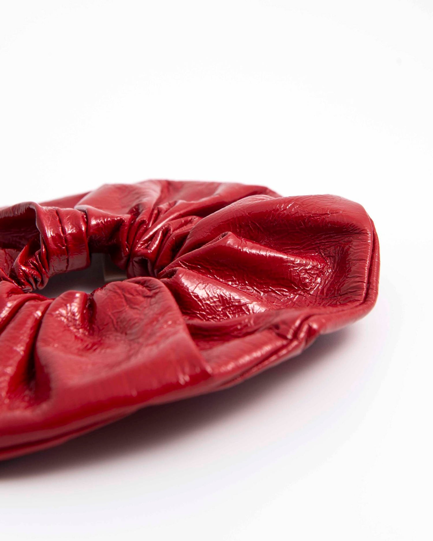 PATENT LEATHER SCRUNCHIE