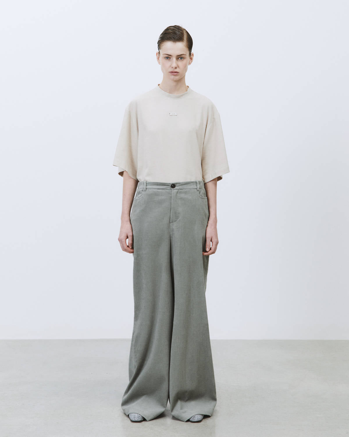 WIDE LEG CORDUROY PANTS
