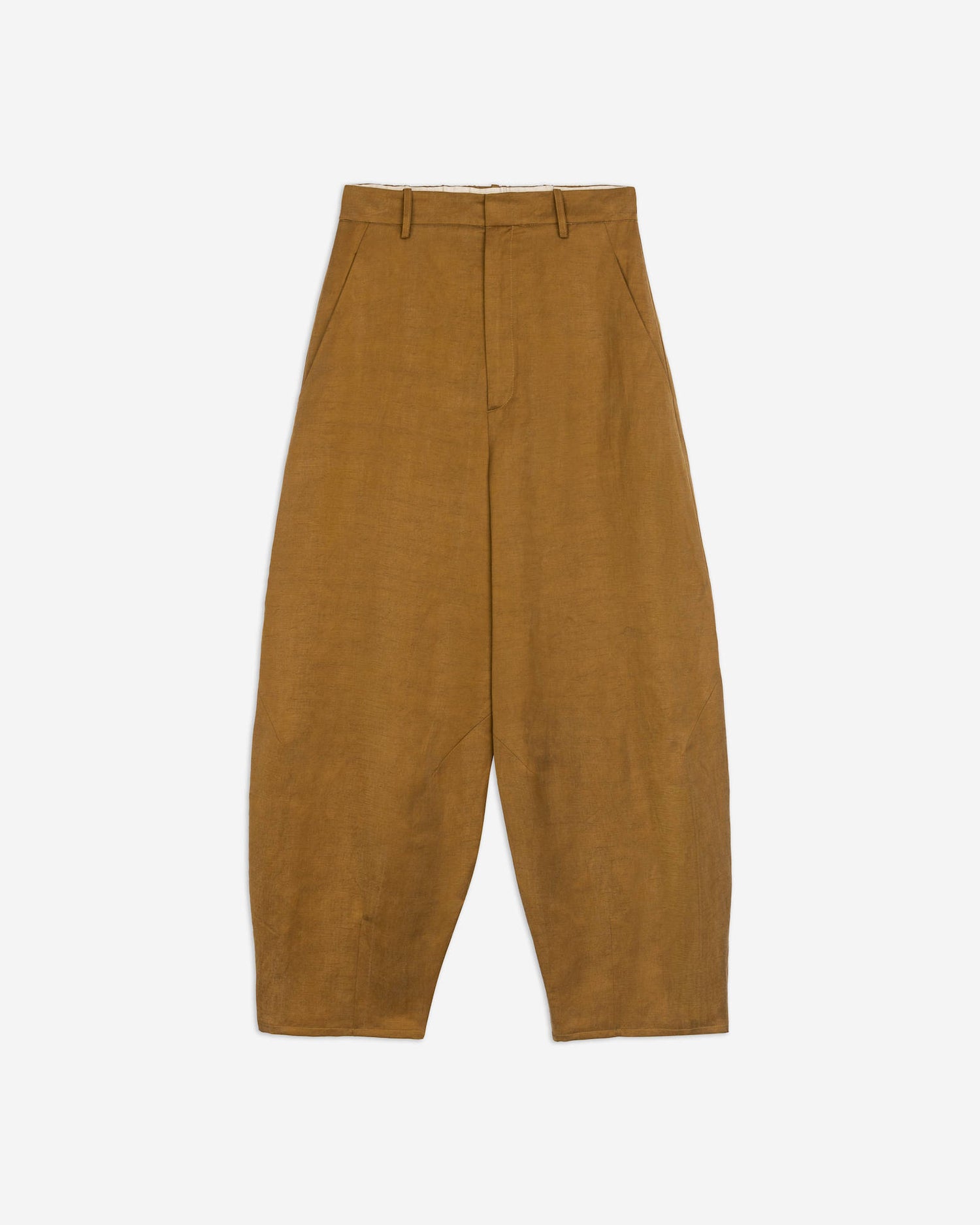 LINEN CUPRO PANTS WITH ELECTRIC DT