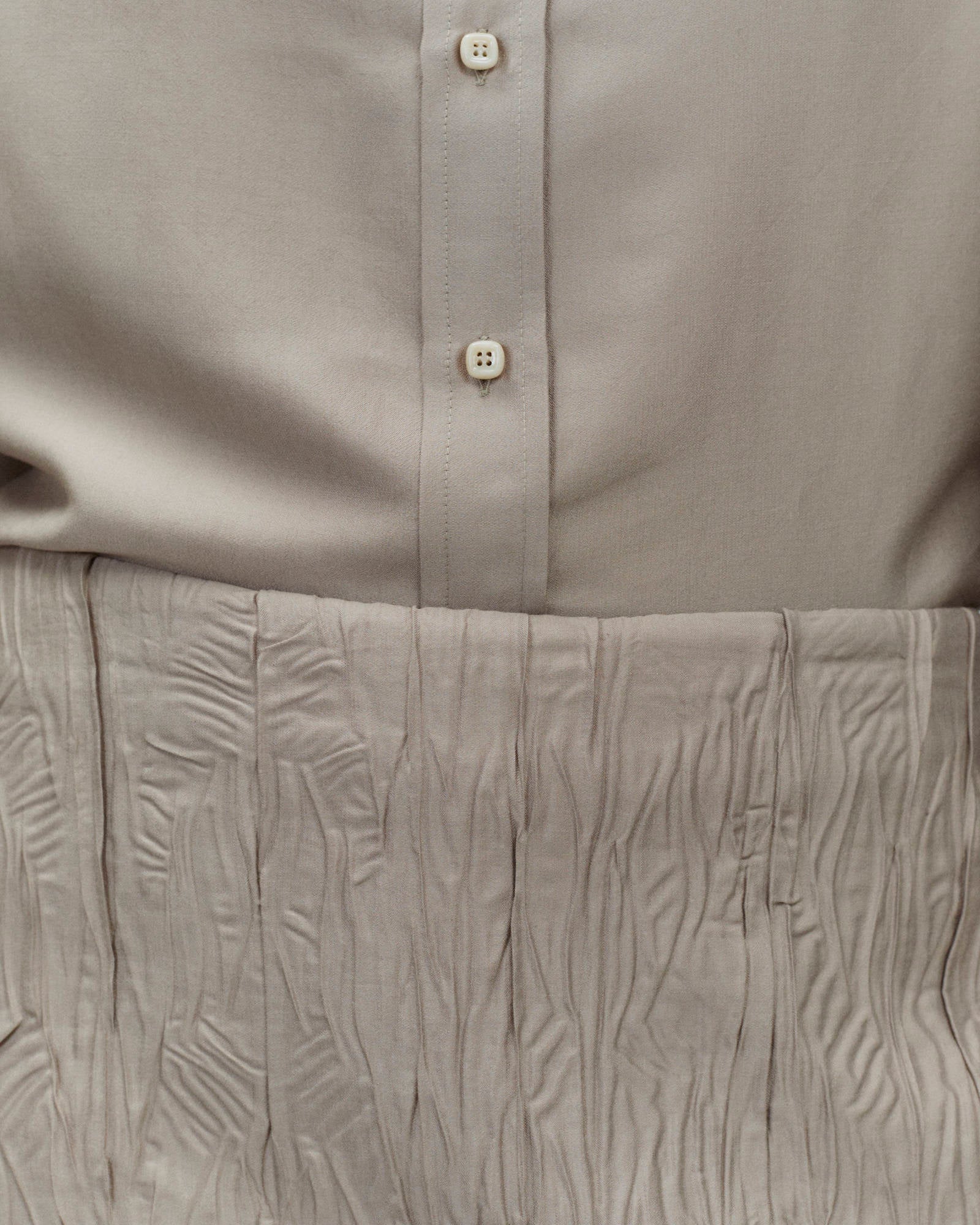 CRINKLE SILK MINI SKIRT