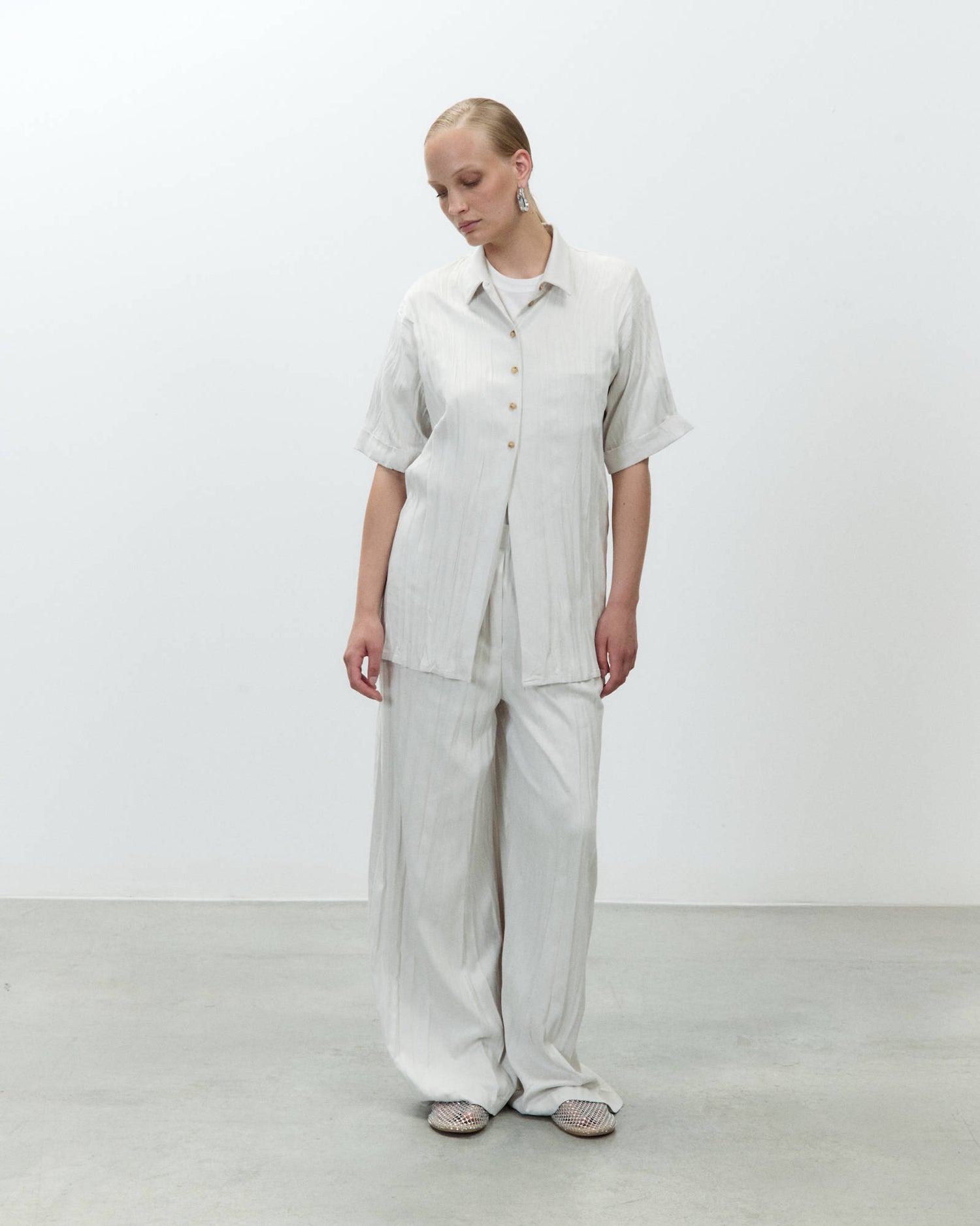 WRINKLED DAINETTO SHIRT