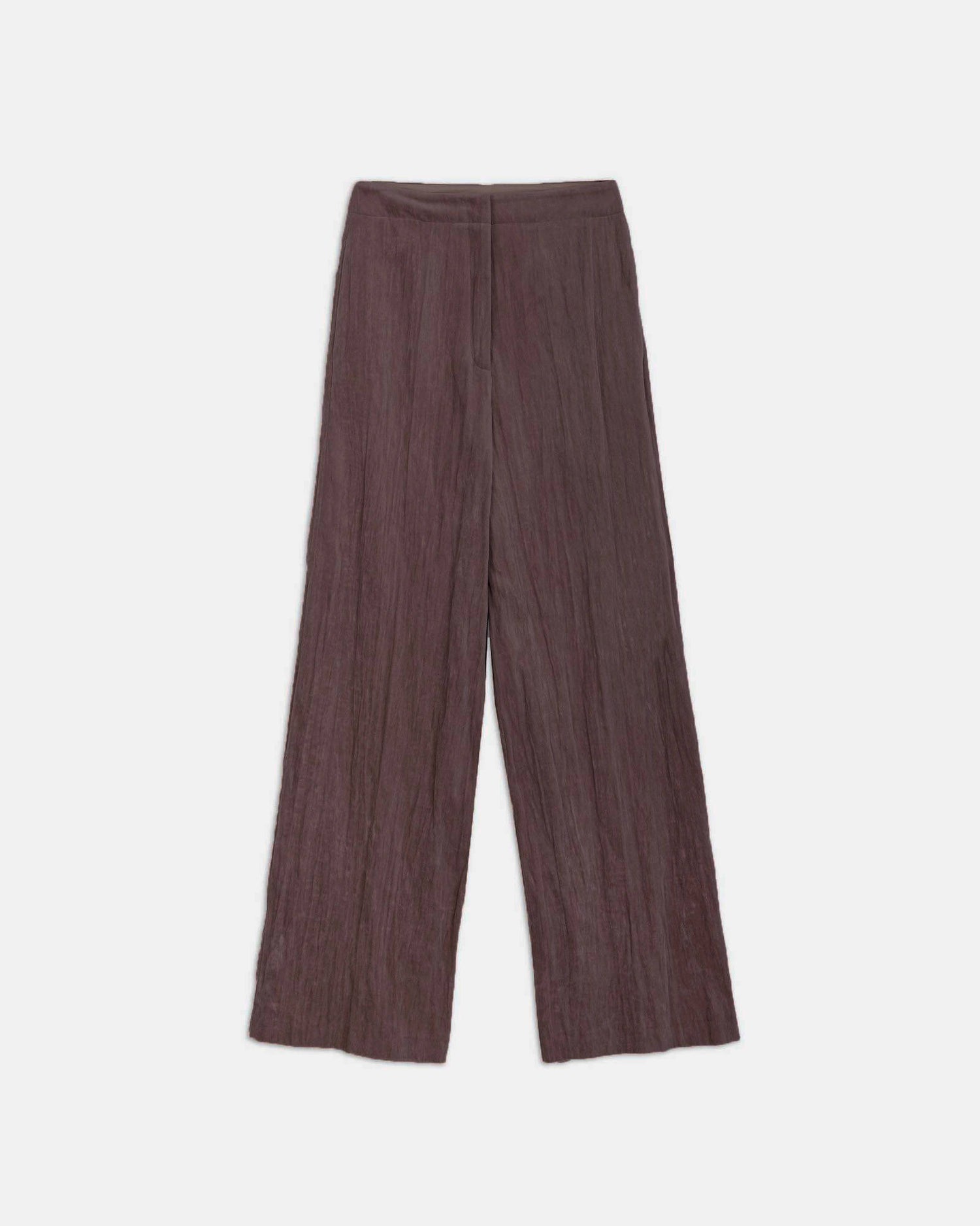 WIDE CRINKLE VELVET PANTS