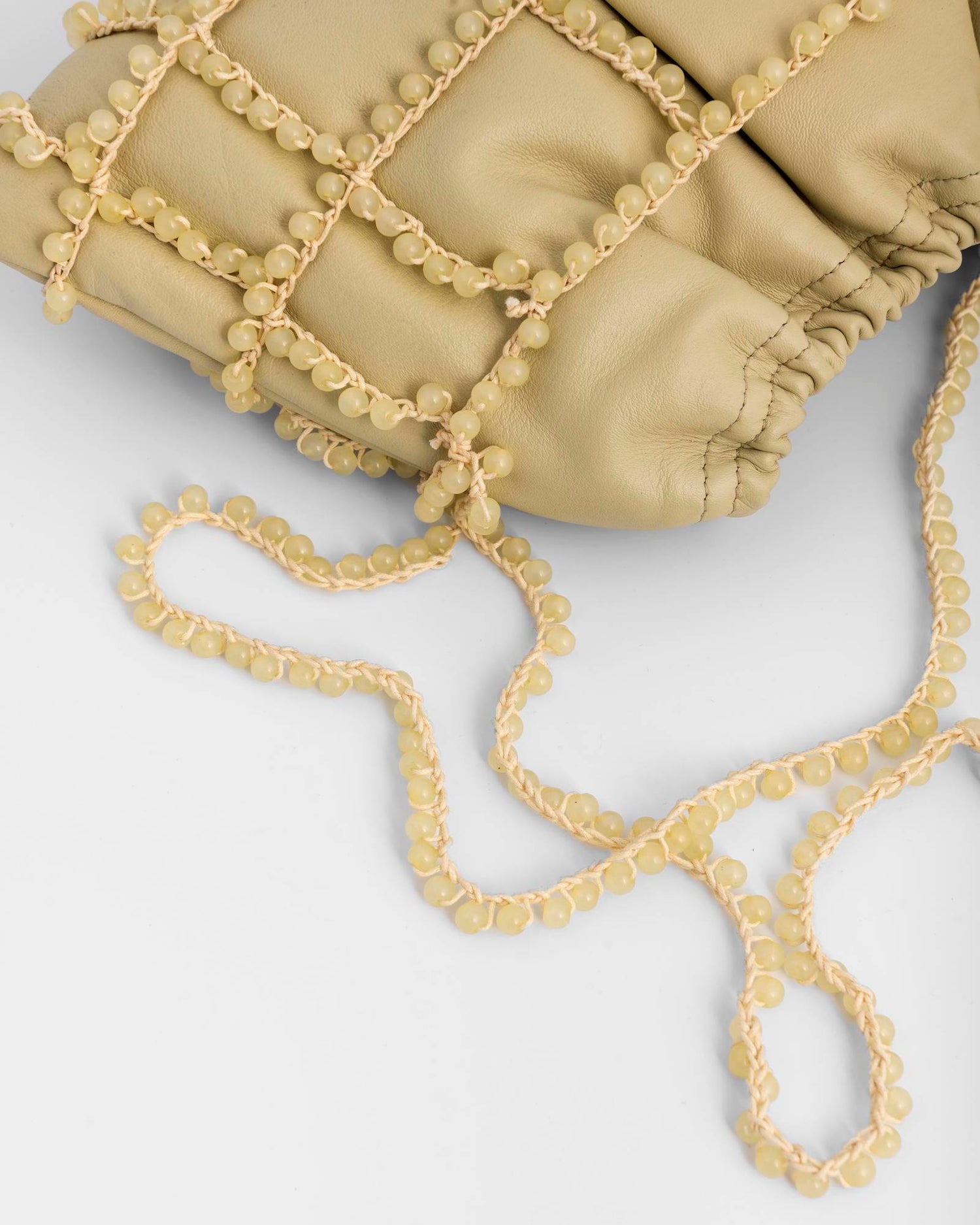 SHOULDER BAG WITH PEARLS