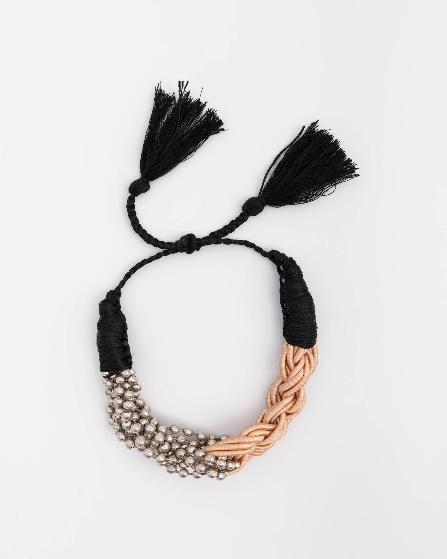 BRAIDED BEADED BRACELET