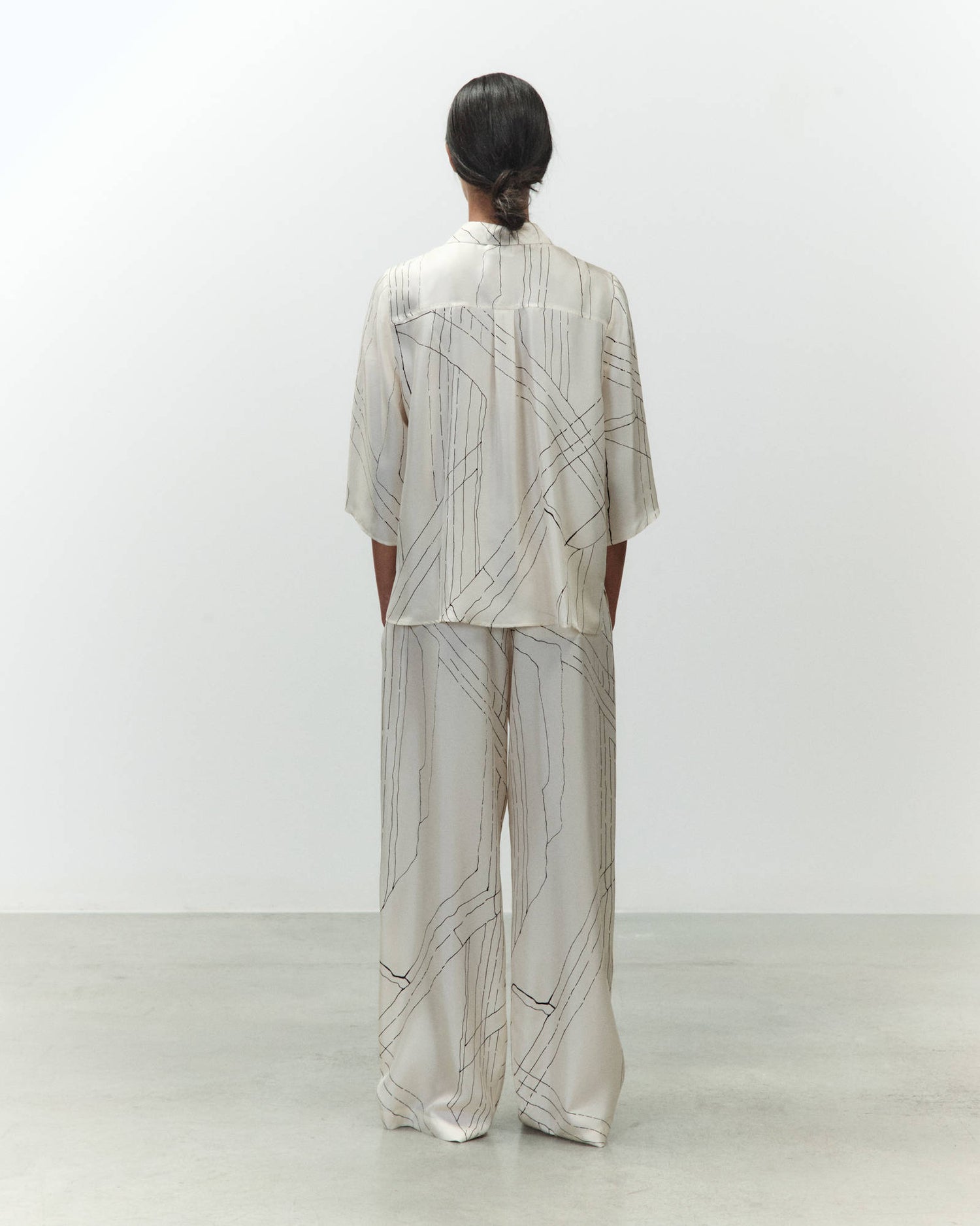 CAMICIA IN SETA STAMPATA