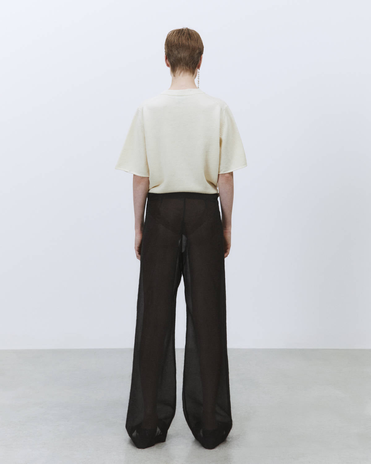 FRINGE EFFECT ORGANZA PANTS
