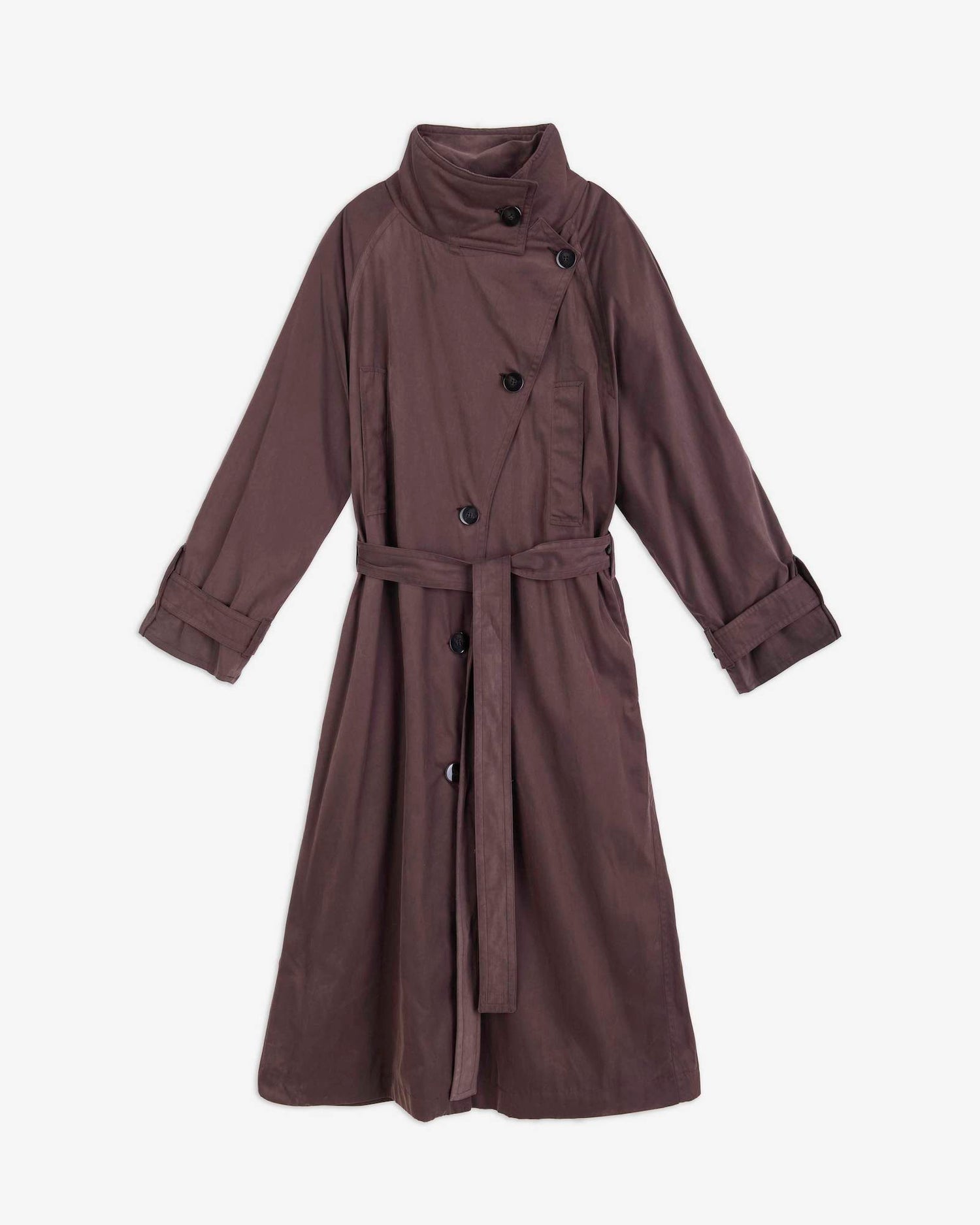 SOFT TOUCH NYLON MAXI TRENCH
