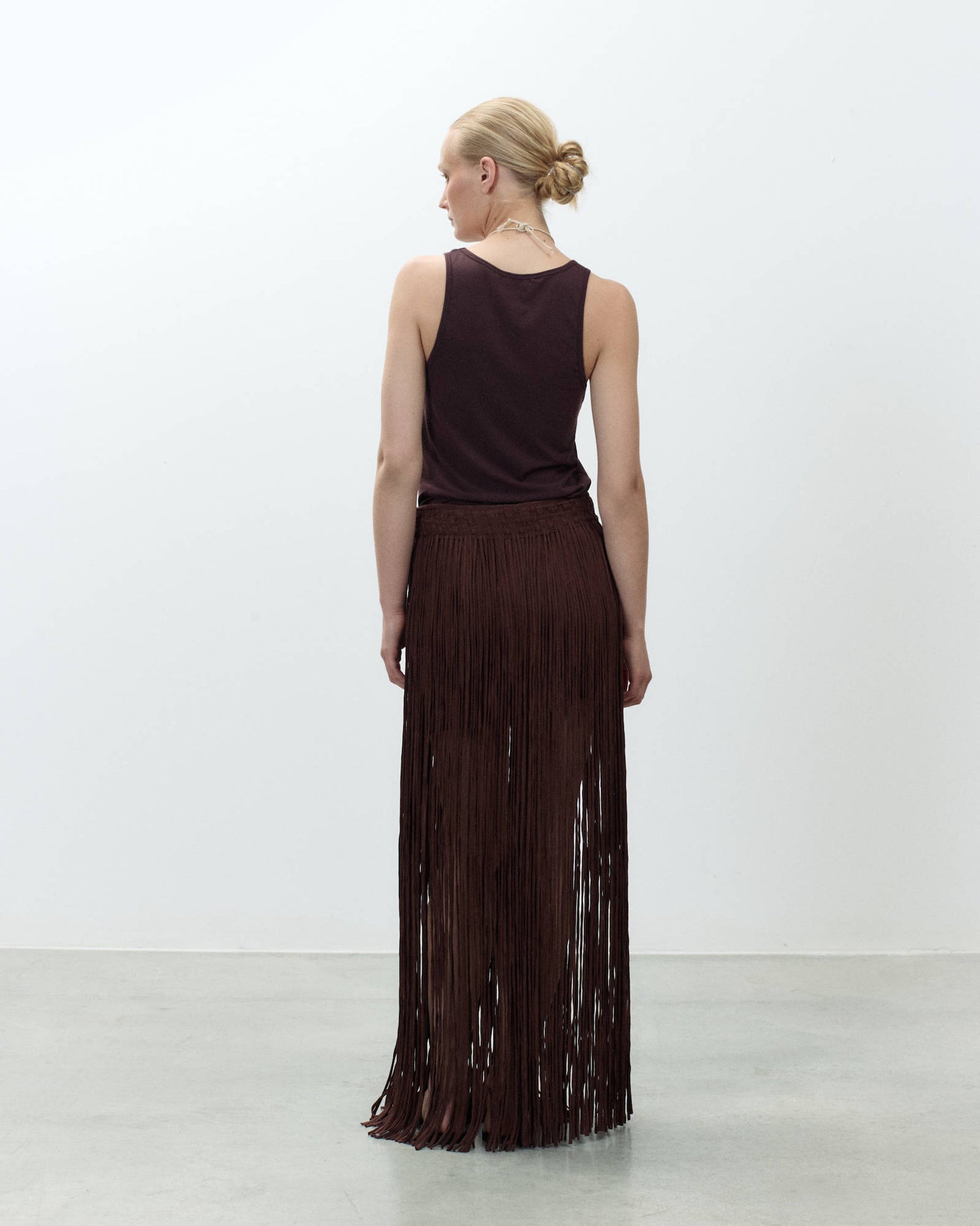 LONG SKIRT WITH FRINGES
