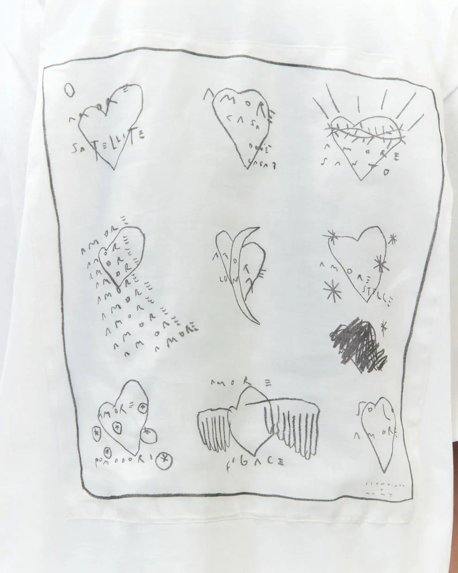 CURIOSITY ATELIER T-SHIRT WITH EMBROIDERY