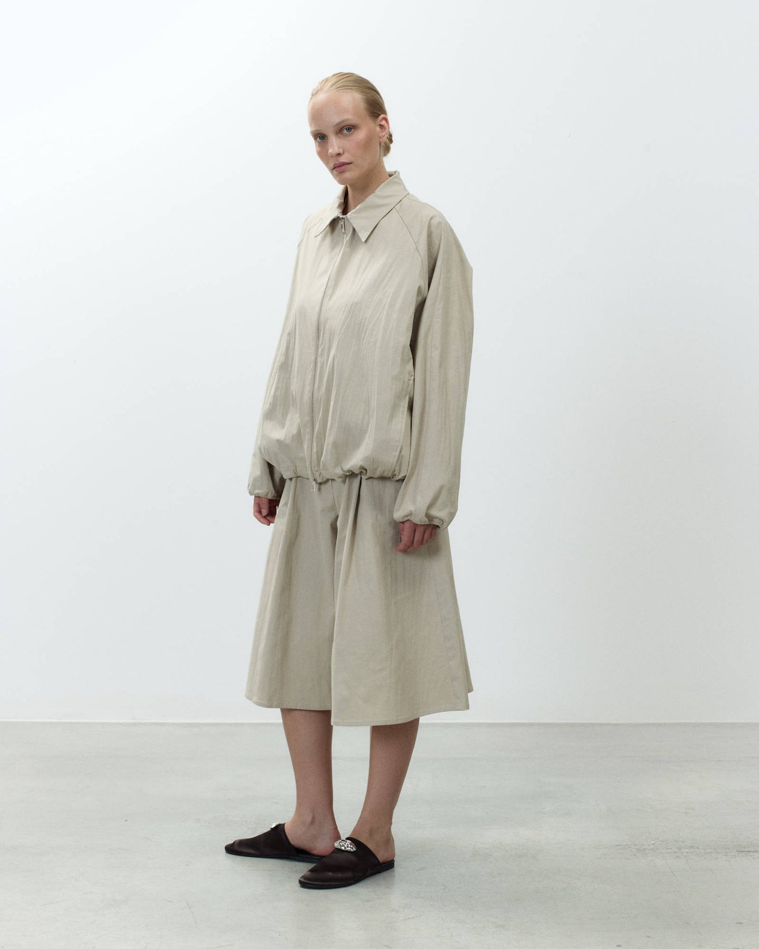 OVERSIZED CRINKLE BOMBER