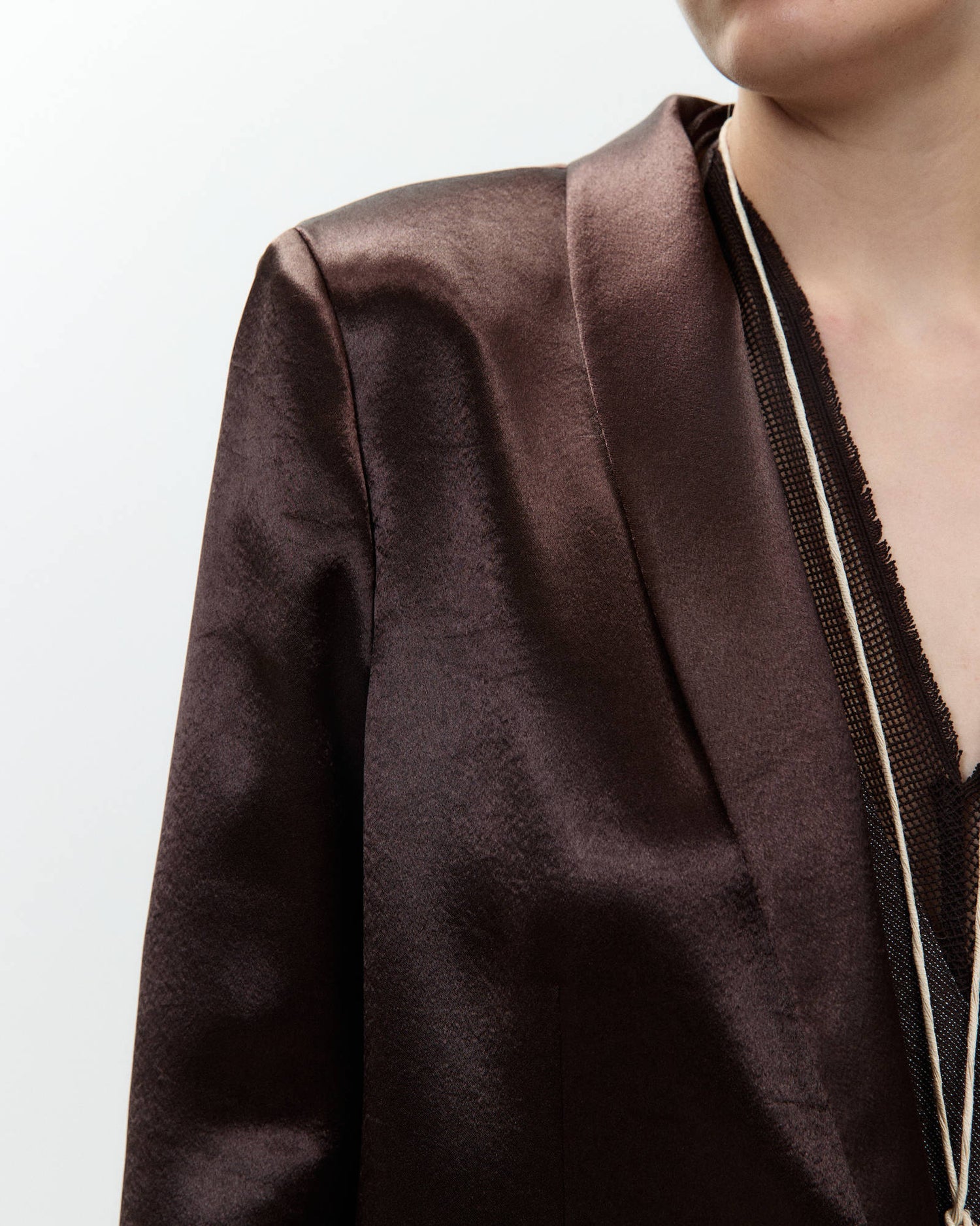 SHINY SMOKING BLAZER