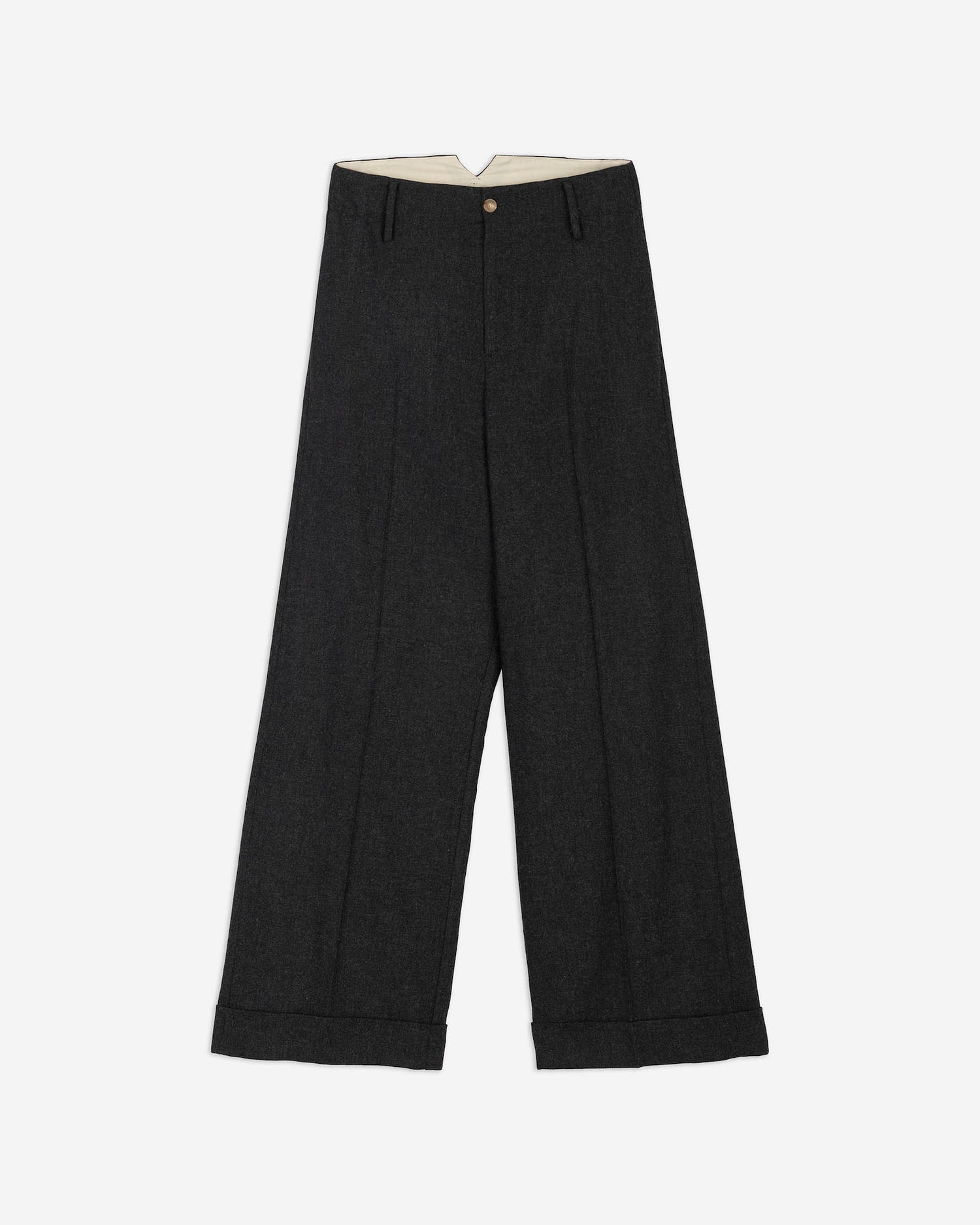 FLANNEL TROUSERS WITH CUFFS