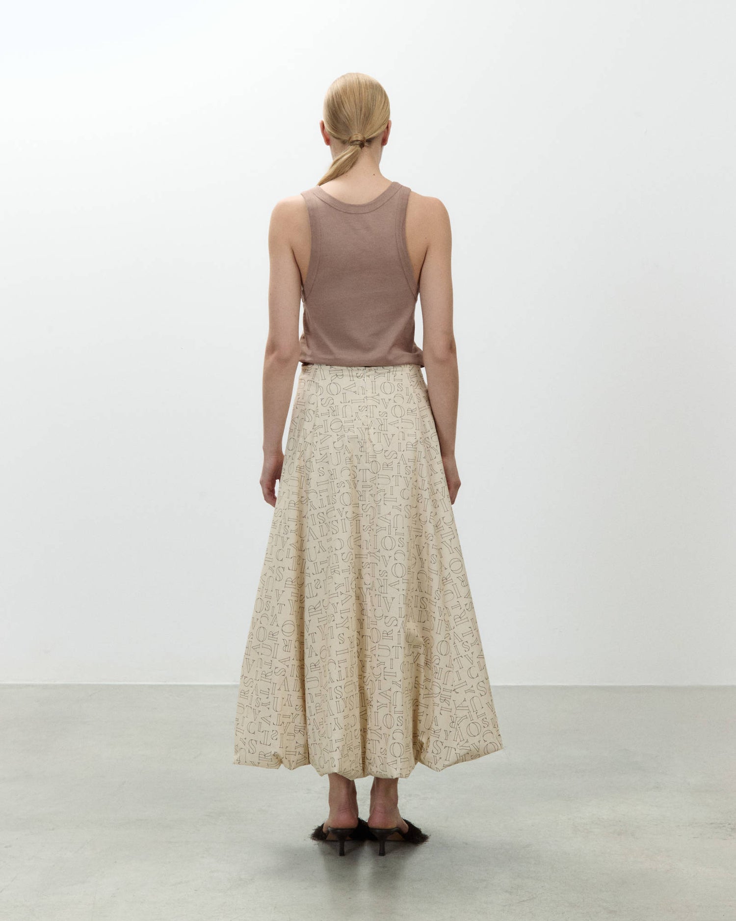BALOON LETTERING SKIRT