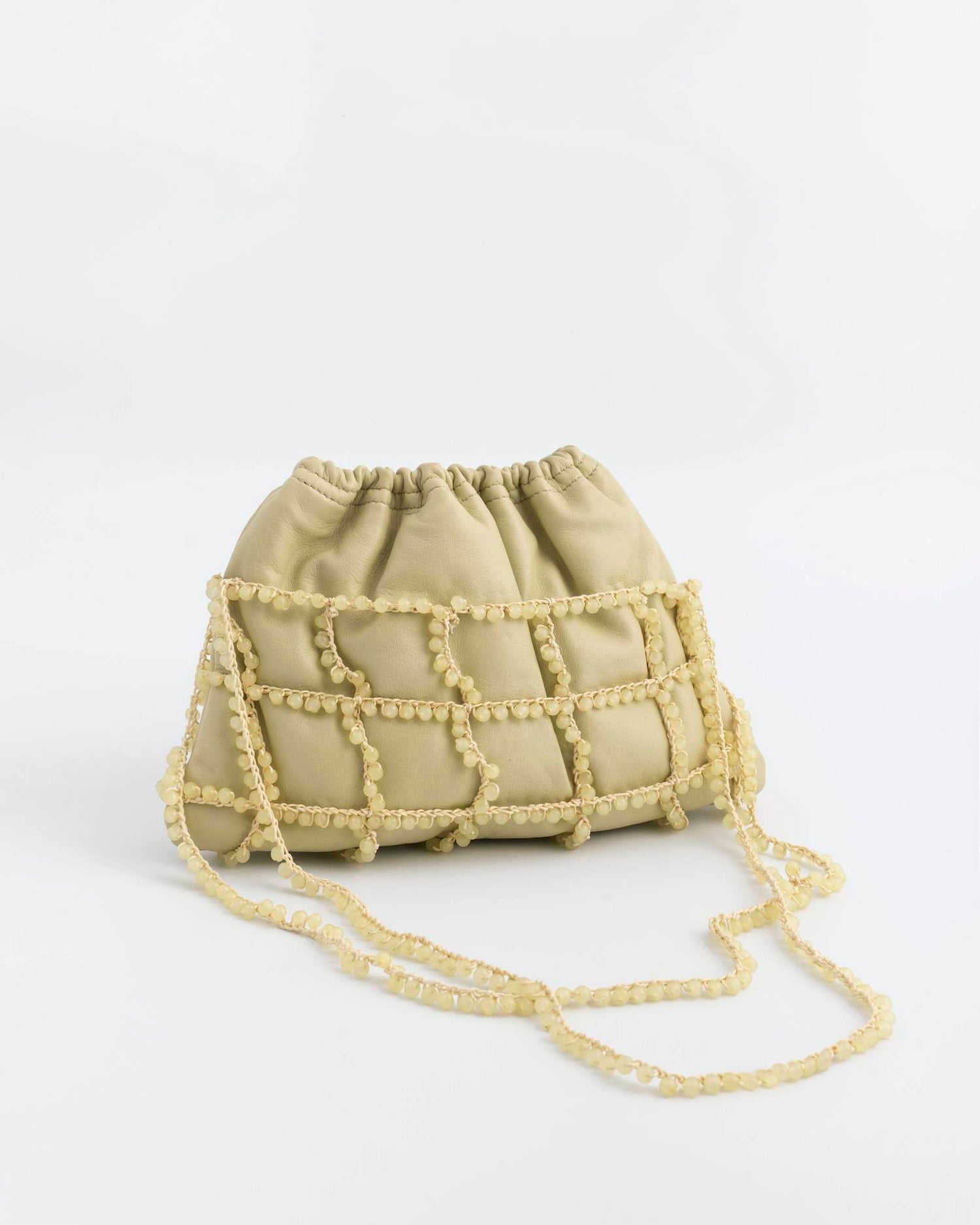 SHOULDER BAG WITH PEARLS