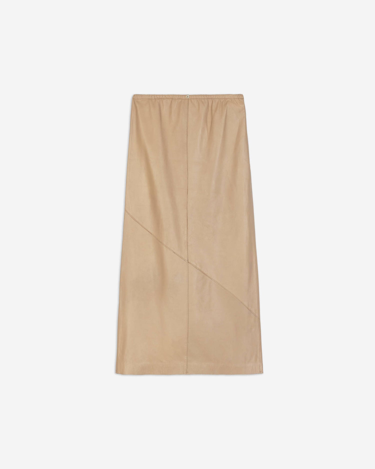 SOFT LEATHER MIDI SKIRT