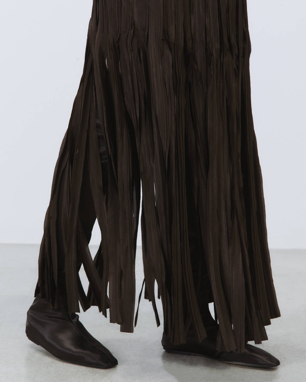 LONG FRINGED SKIRT