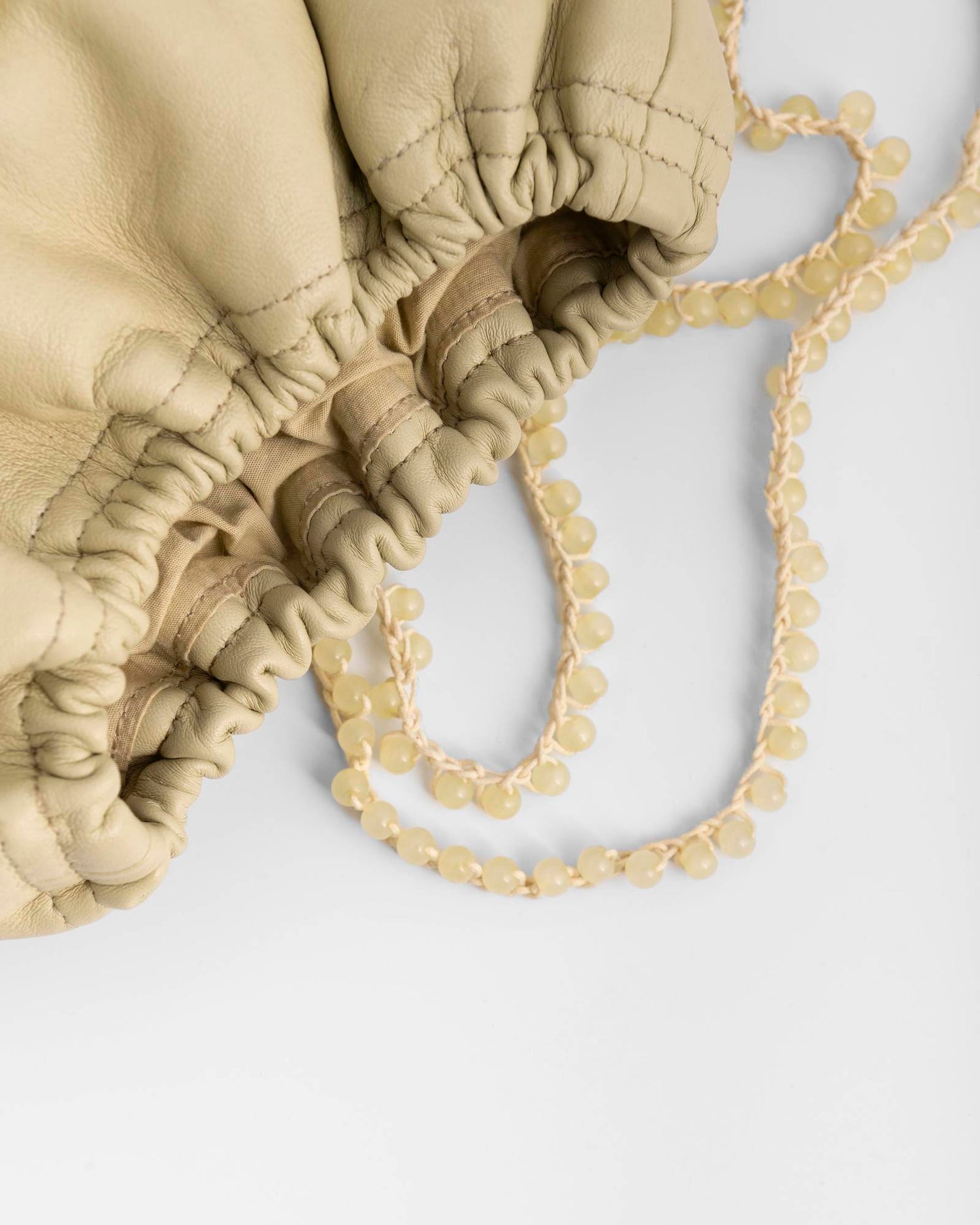 SHOULDER BAG WITH PEARLS