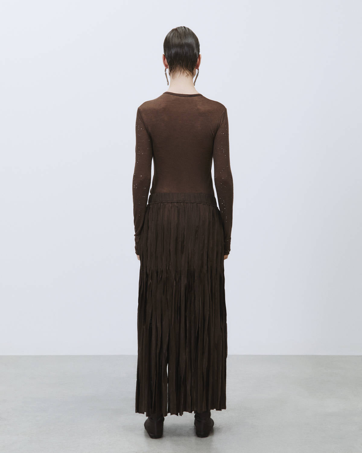 LONG FRINGED SKIRT
