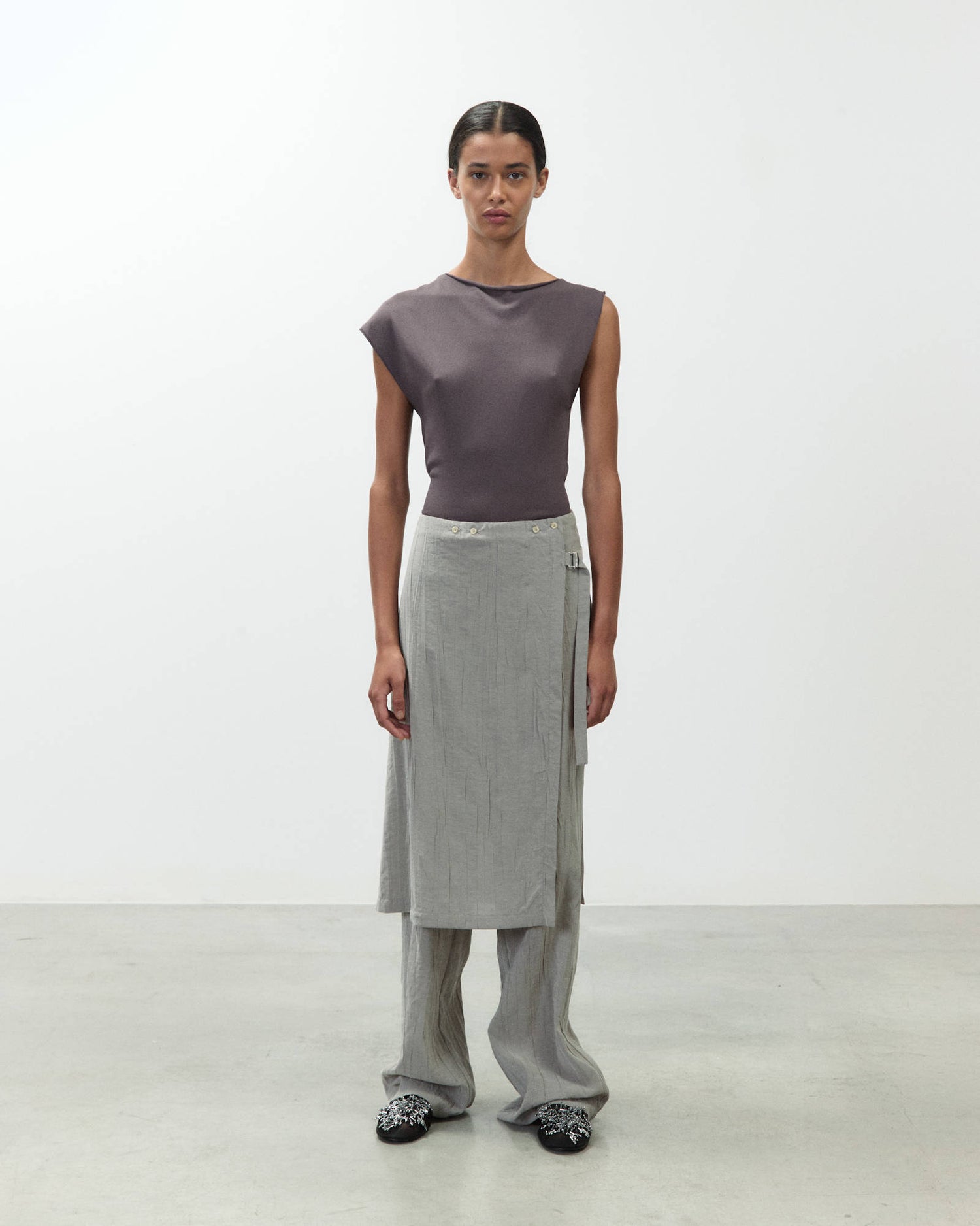 GONNA PANTALONE CRINKLE