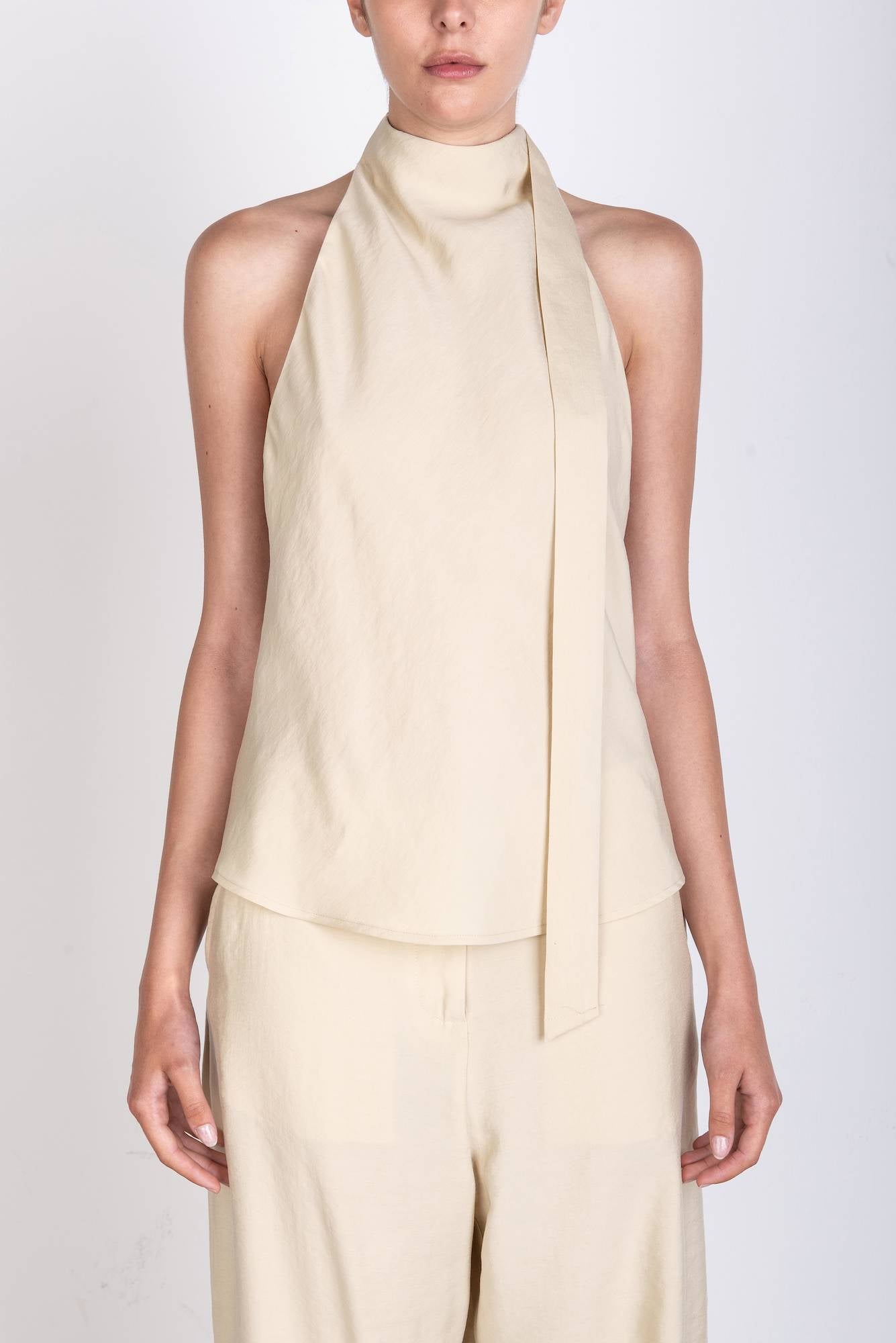 HALTER TOP WITH SASH