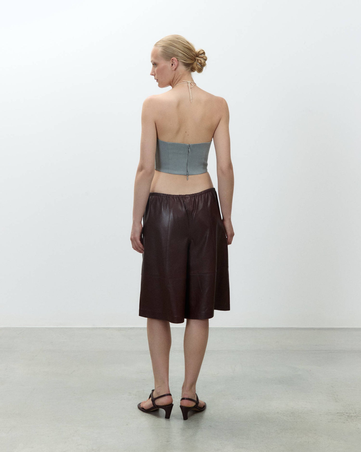 LINEN BUSTIER TOP