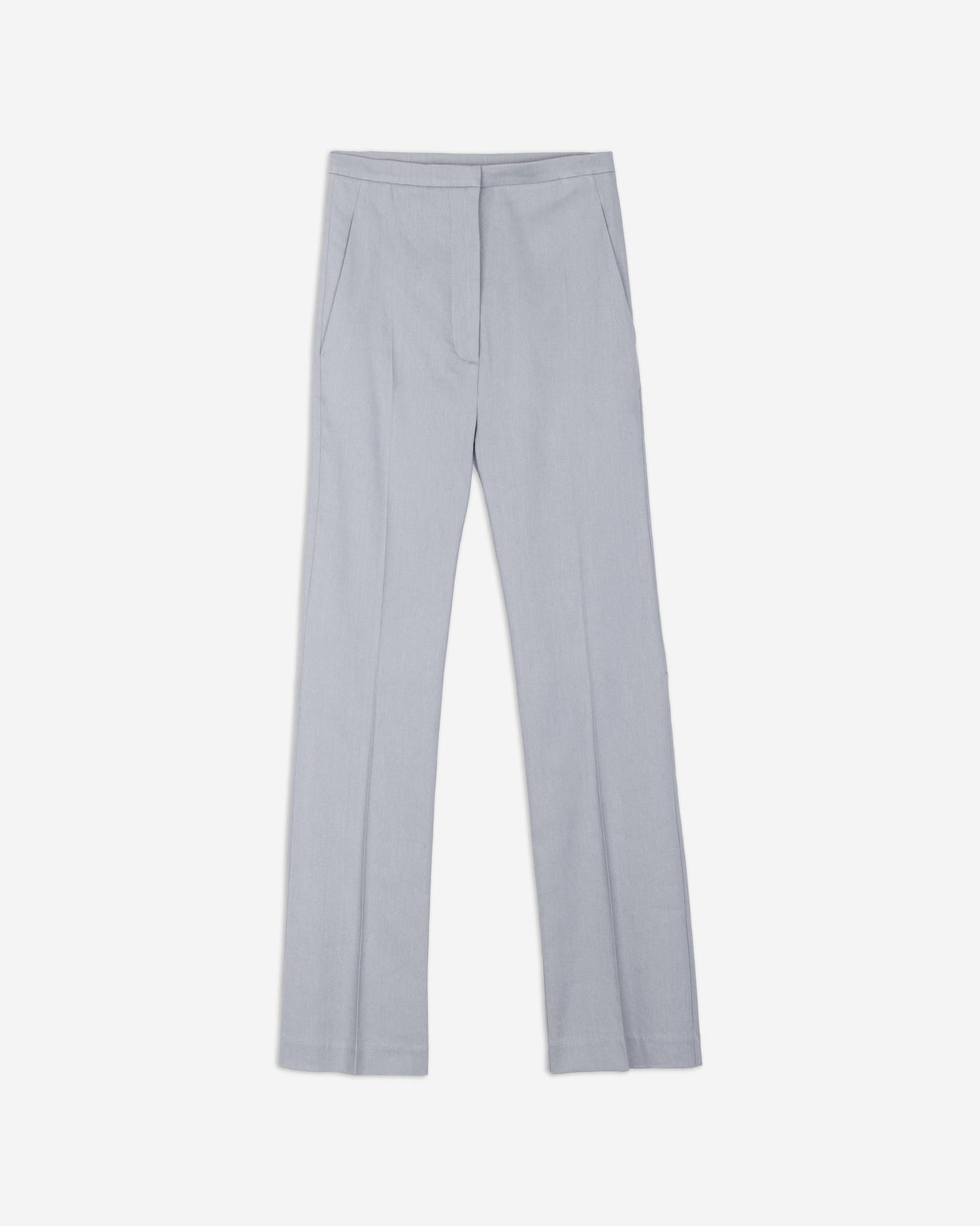 STRETCH LINEN SLIM TROUSERS
