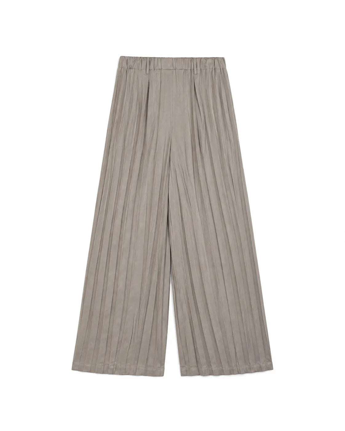CRUMPLED FAWN TROUSERS