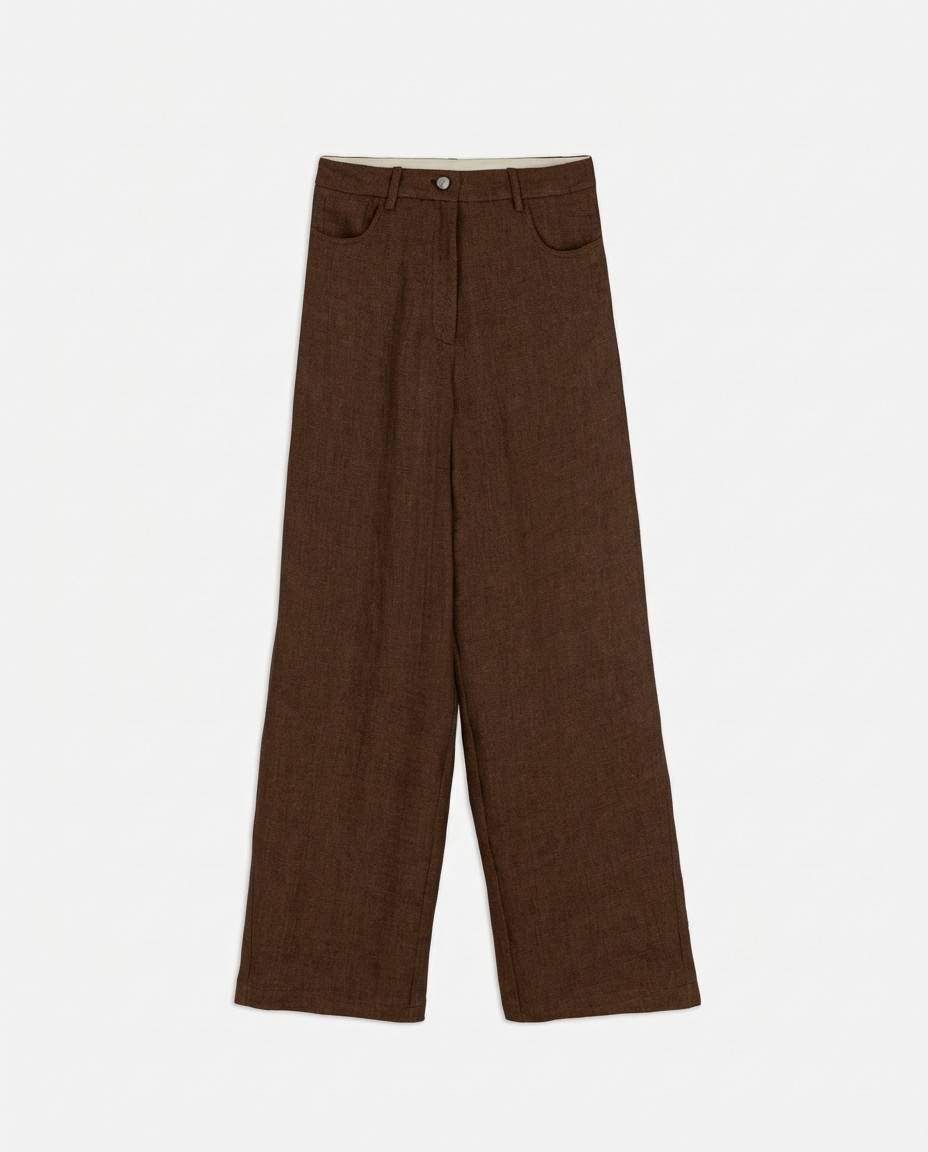 LINEN 5-POCKET TROUSERS