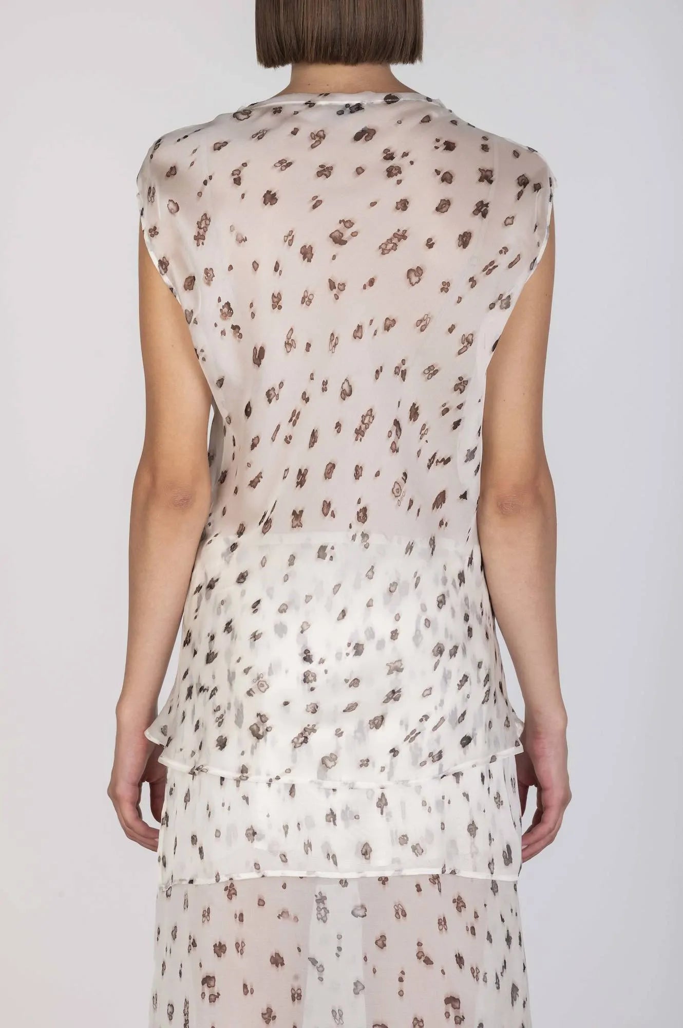 PRINTED CHIFFON BLOUSE