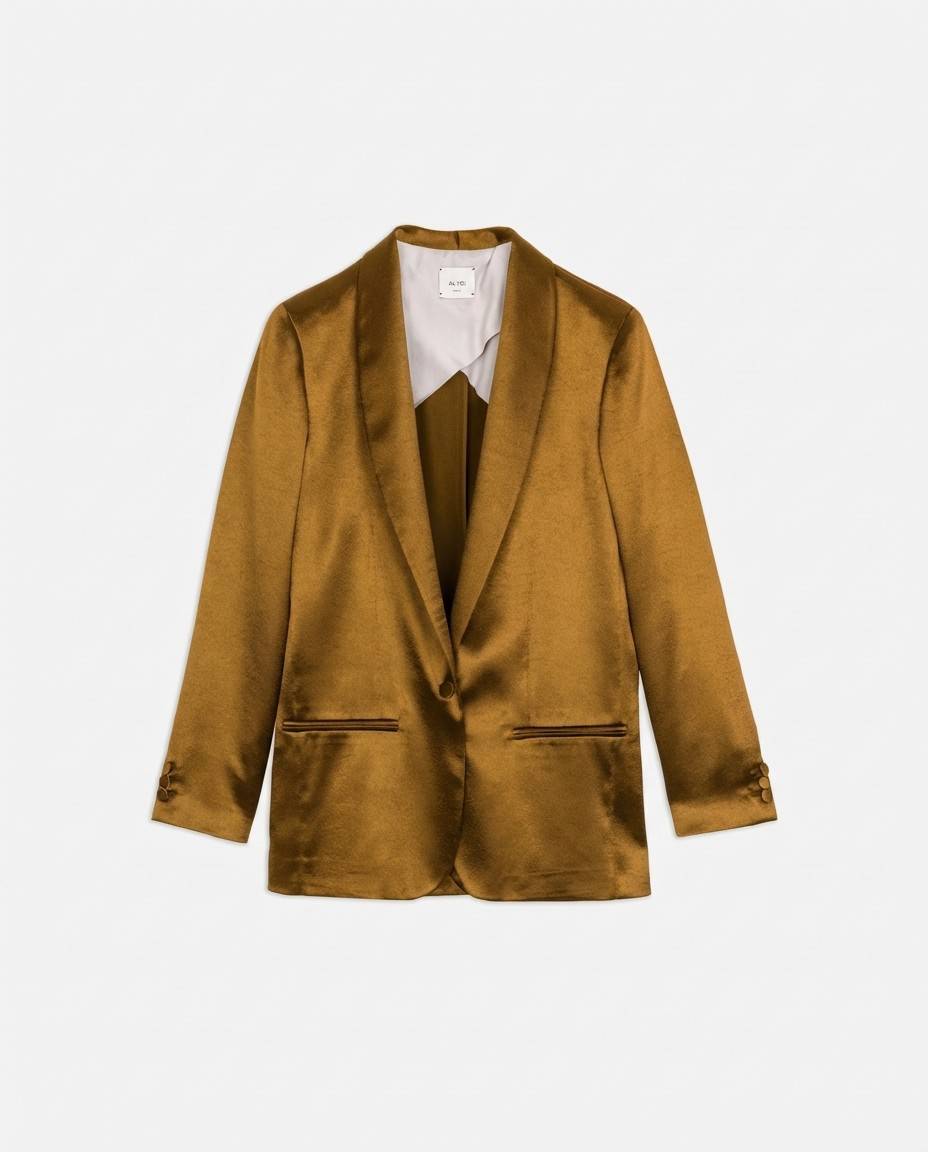 SHINY SMOKING BLAZER