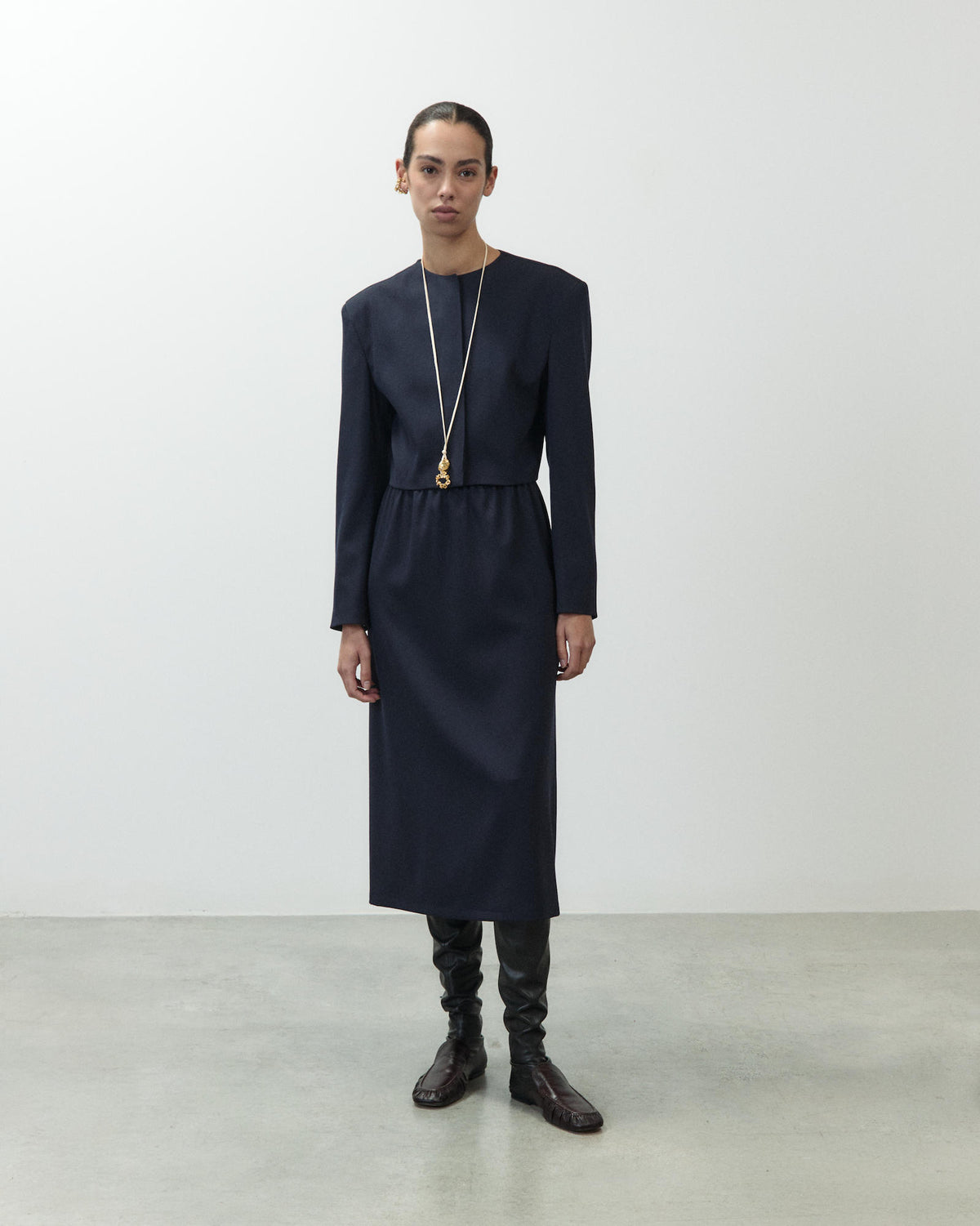 WOOL PENCIL SKIRT