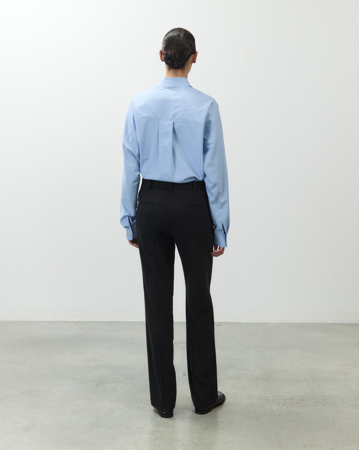 STRETCH WOOL TAILORED TROUSERS