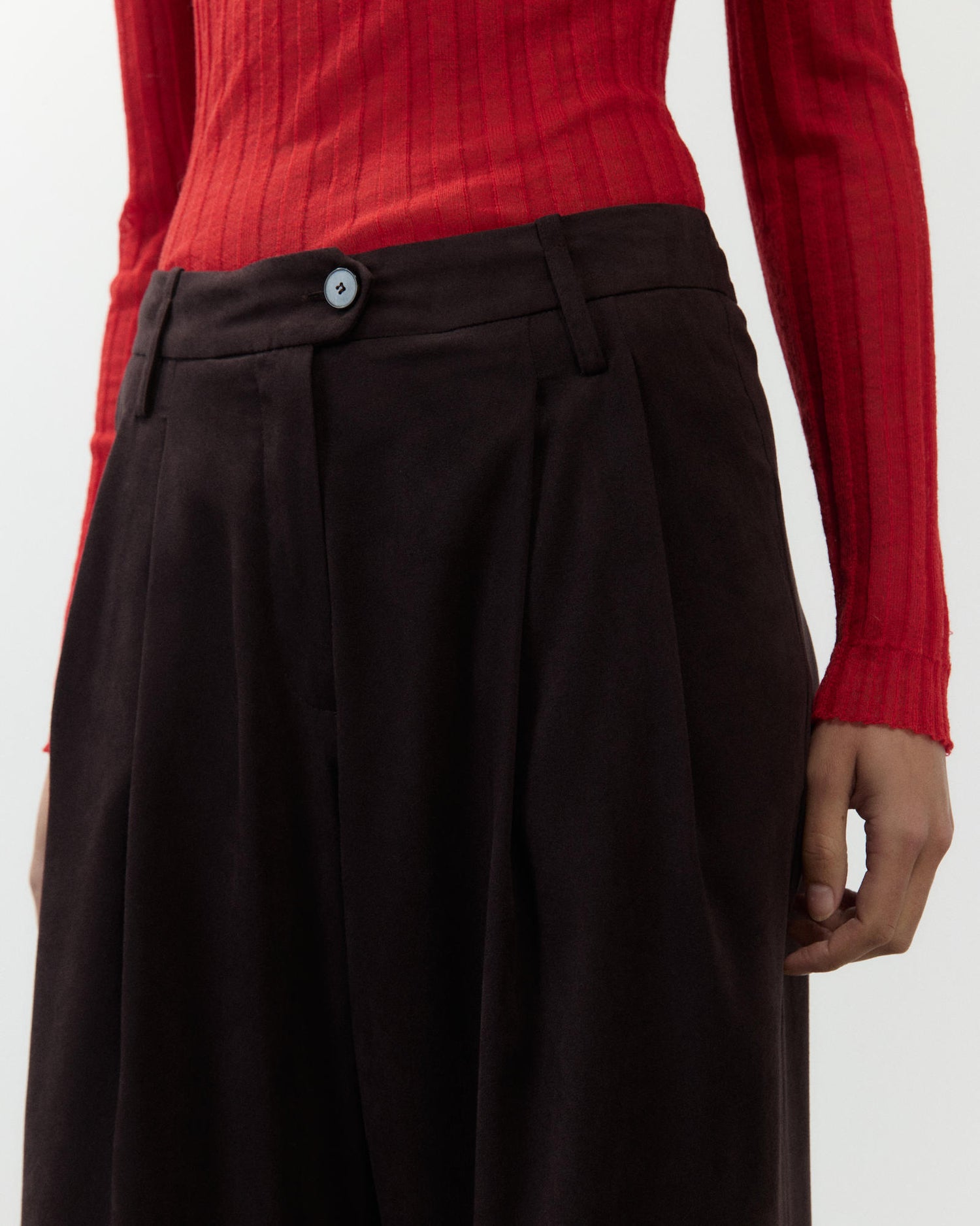 PANTALONE EFFETTO CAMOSCIO