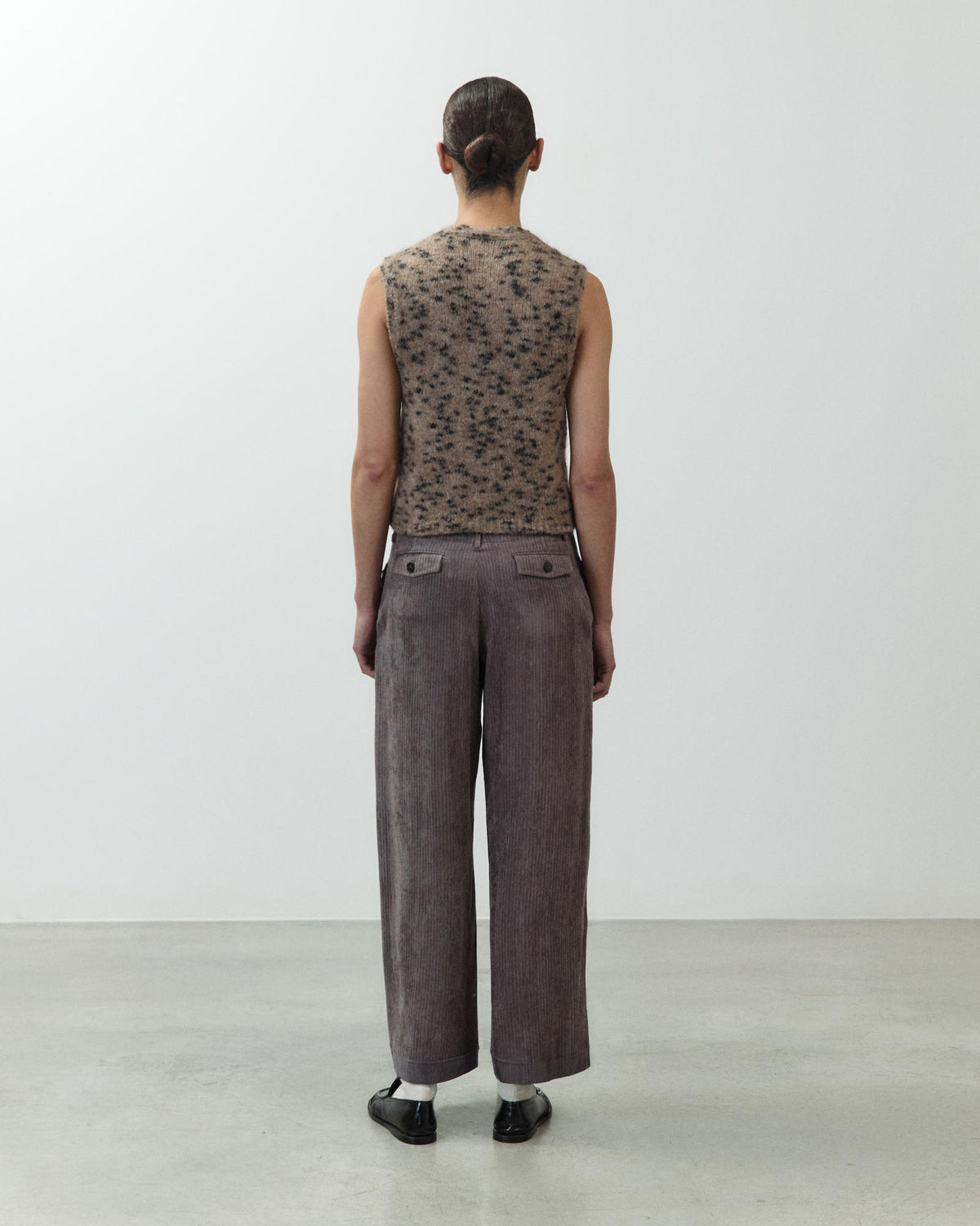 WIDE VELVET TROUSERS