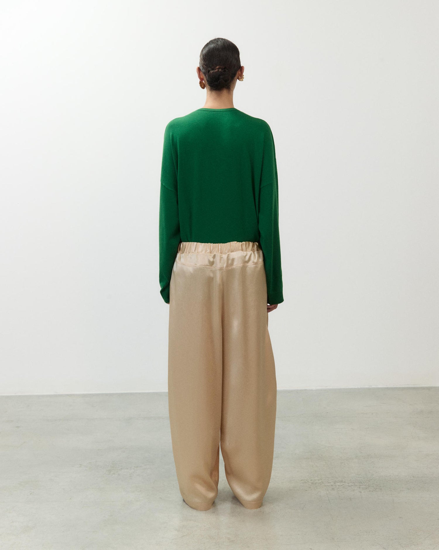 WIDE-LEG SATIN TROUSERS