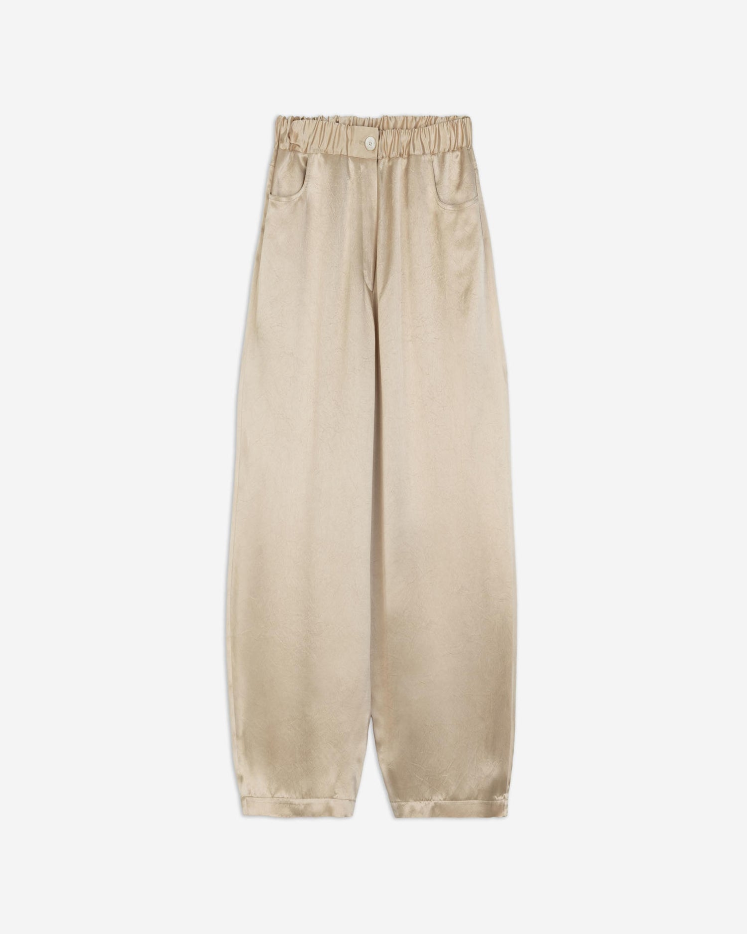 WIDE-LEG SATIN TROUSERS