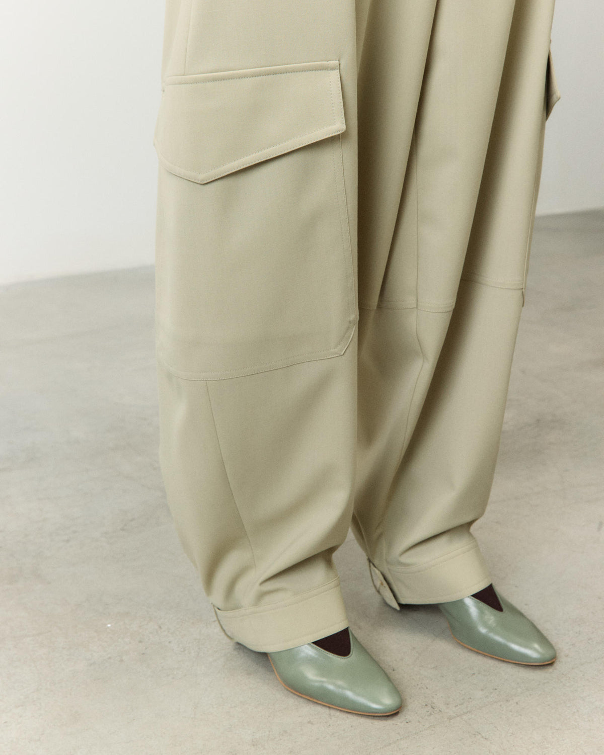 PANTALONE CARGO IN LANA