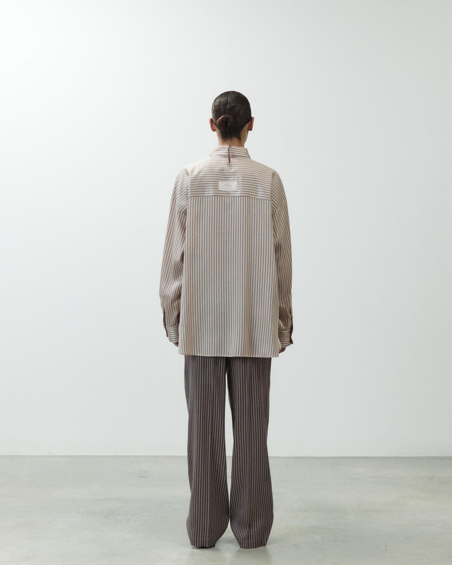 CAMICIA OVERSIZE A RIGHE