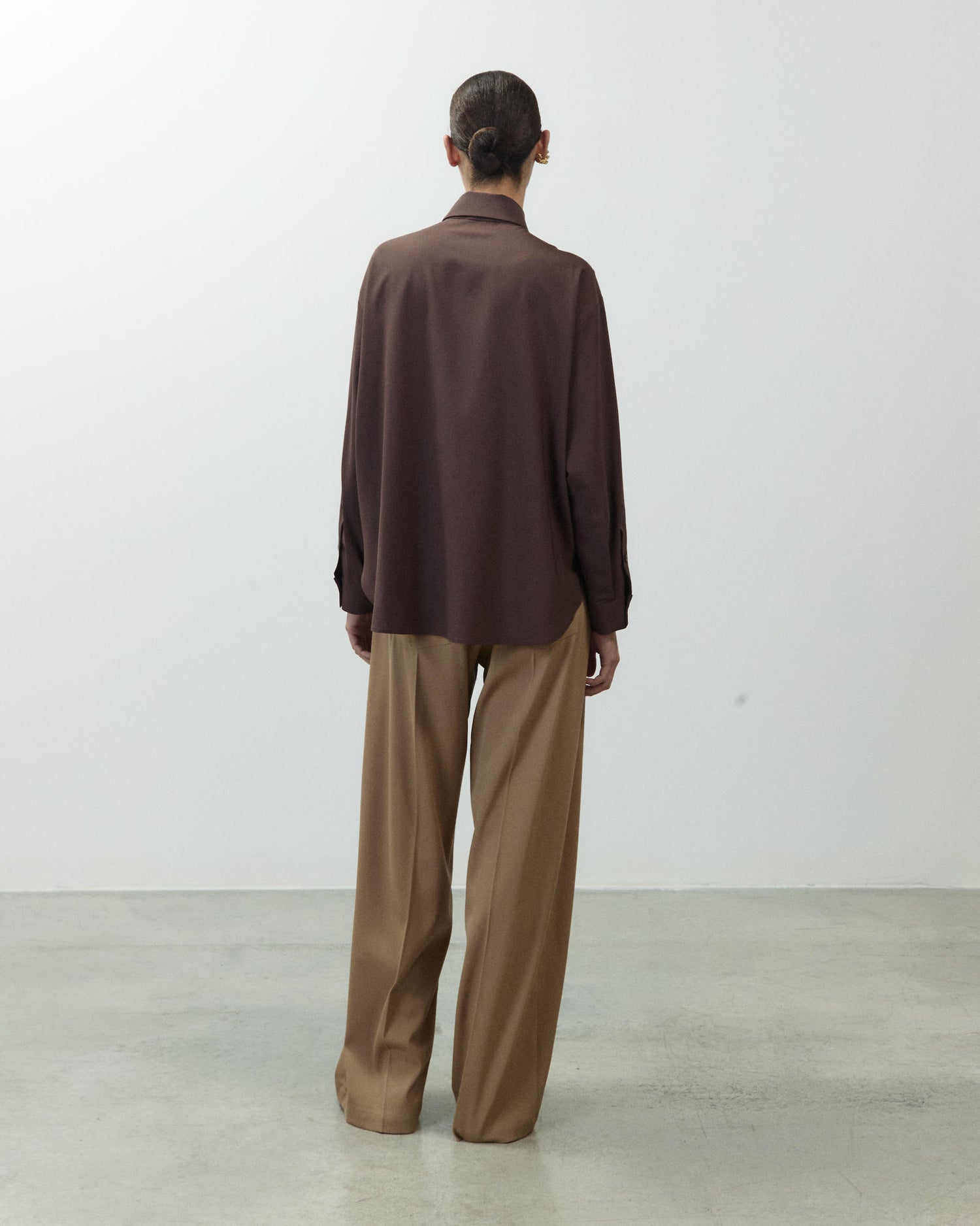 WOOL SHIRT WITH EMBROIDERY