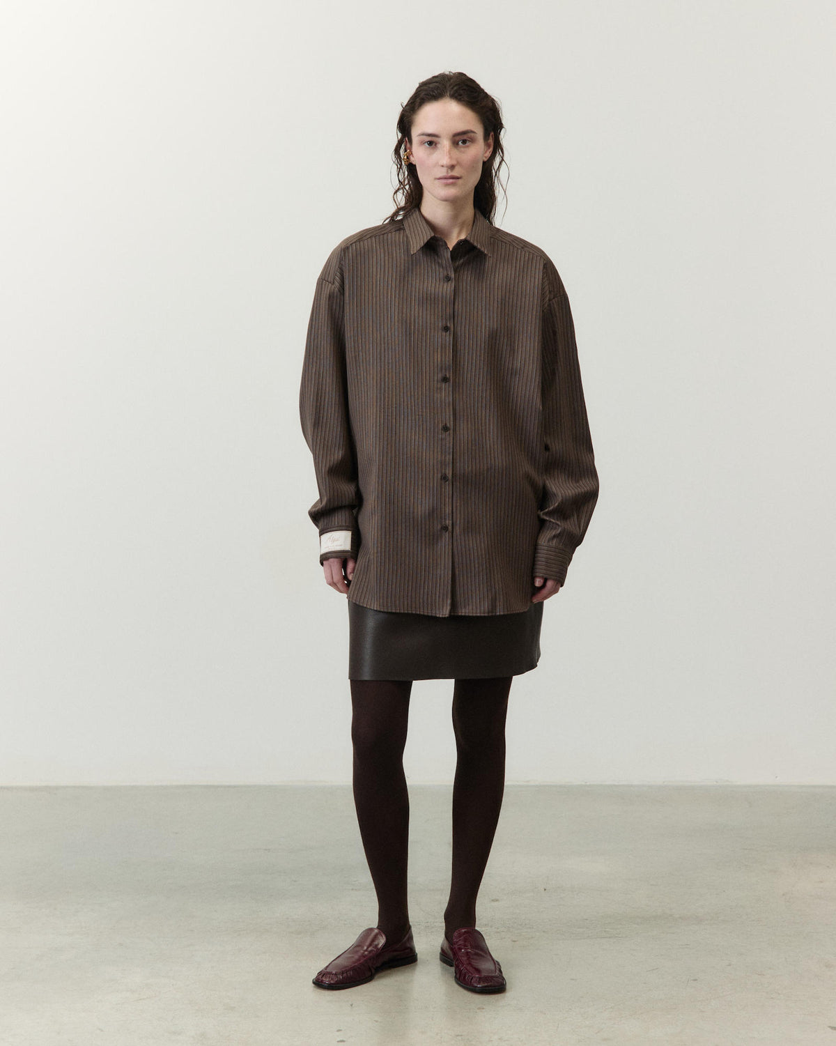 CAMICIA OVERSIZE RIGHE