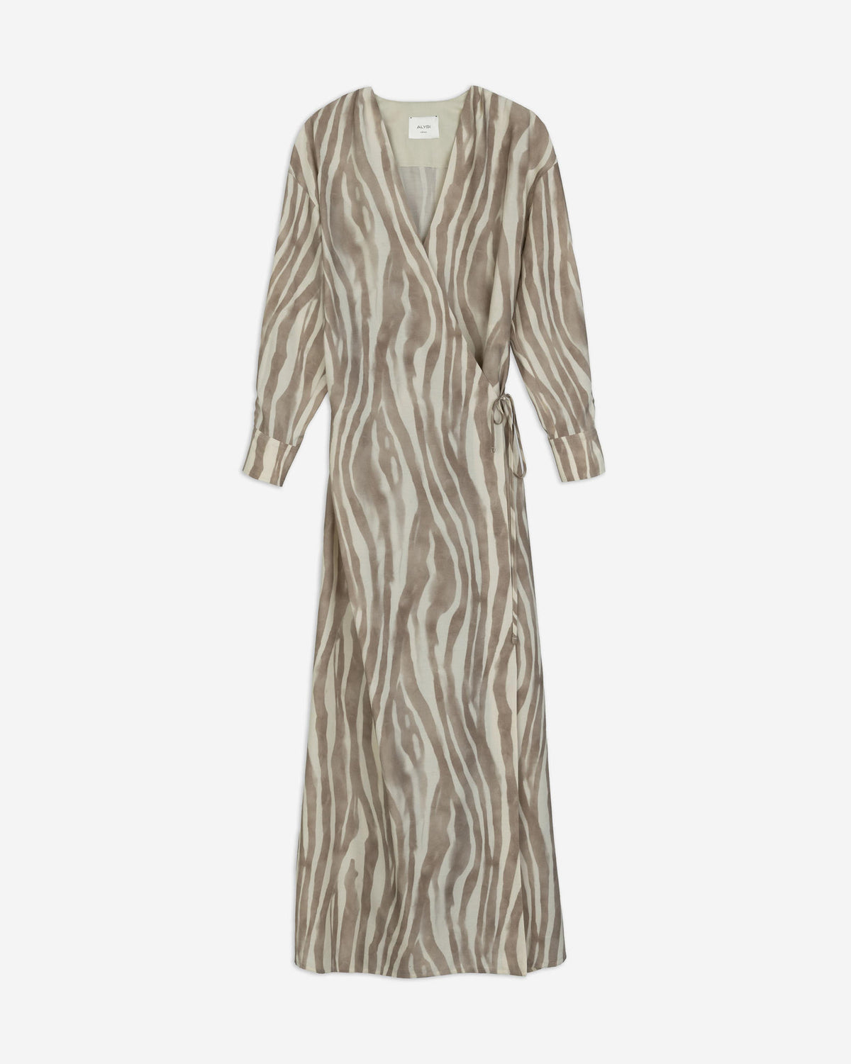 LONG PRINTED VISCOSE DRESS
