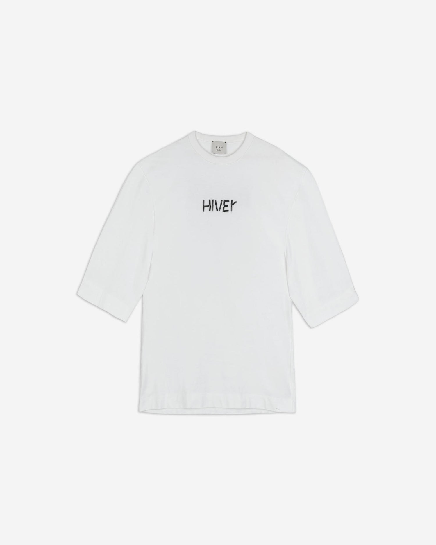 T-SHIRT WITH EMBROIDERY AND PRINT