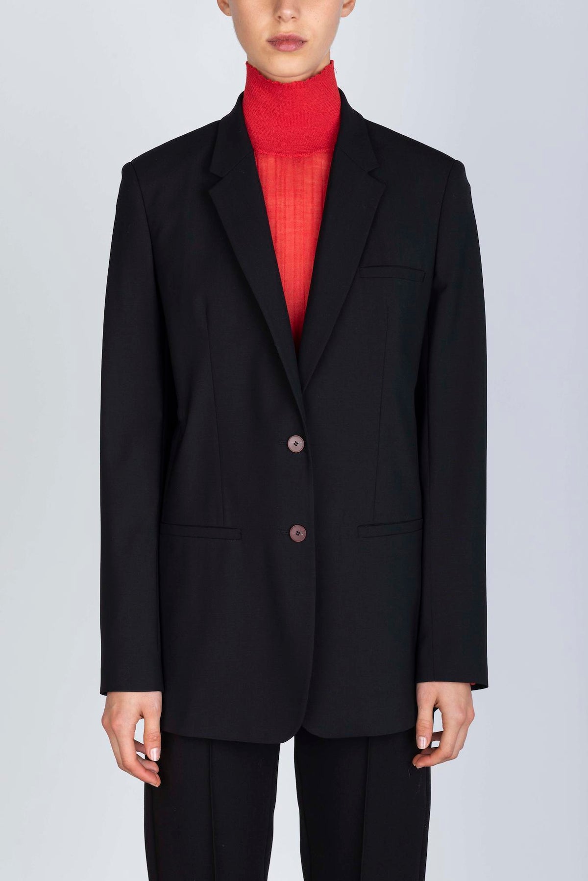 STRETCH WOOL BLAZER