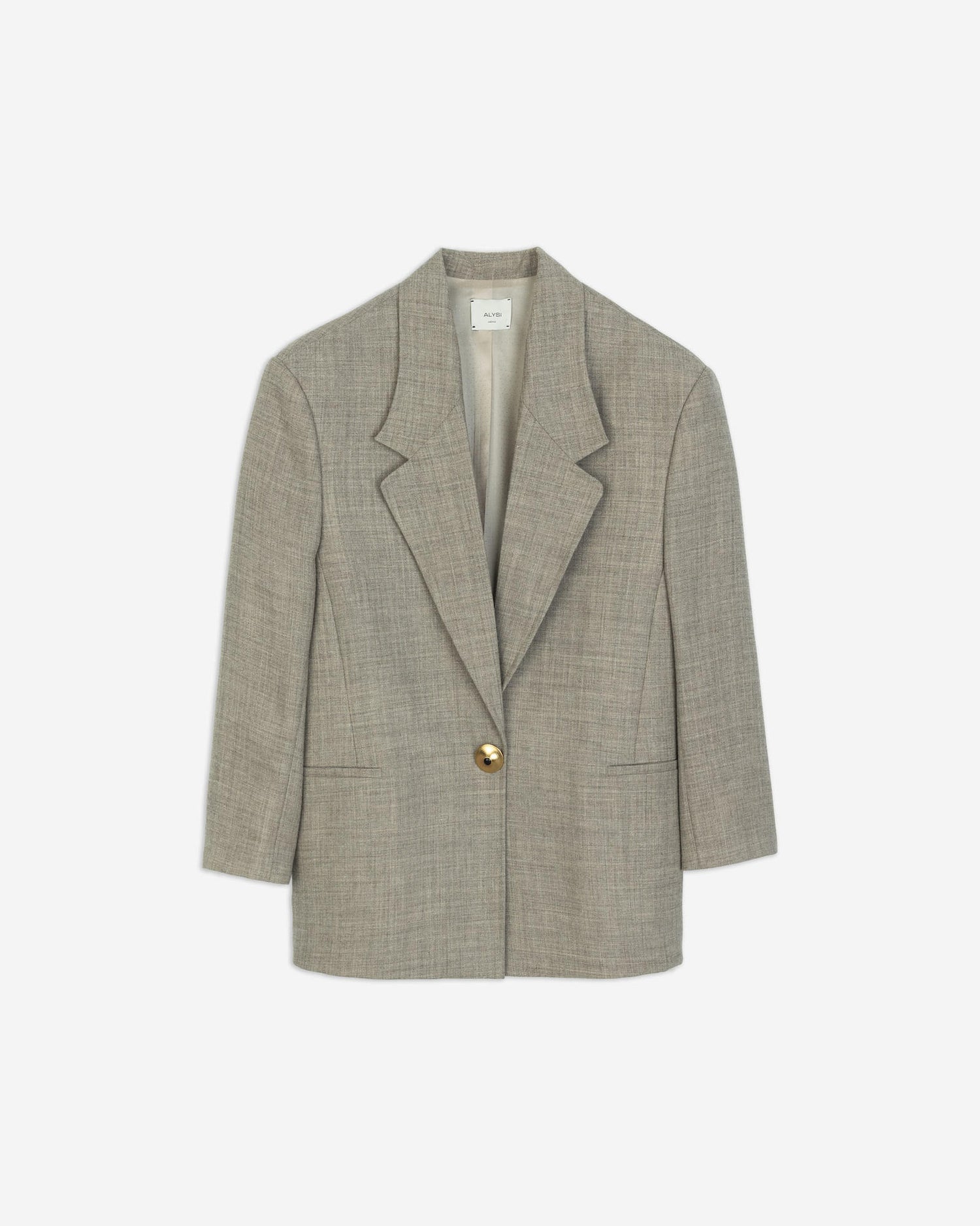 OVERSIZED MELANGE WOOL BLAZER