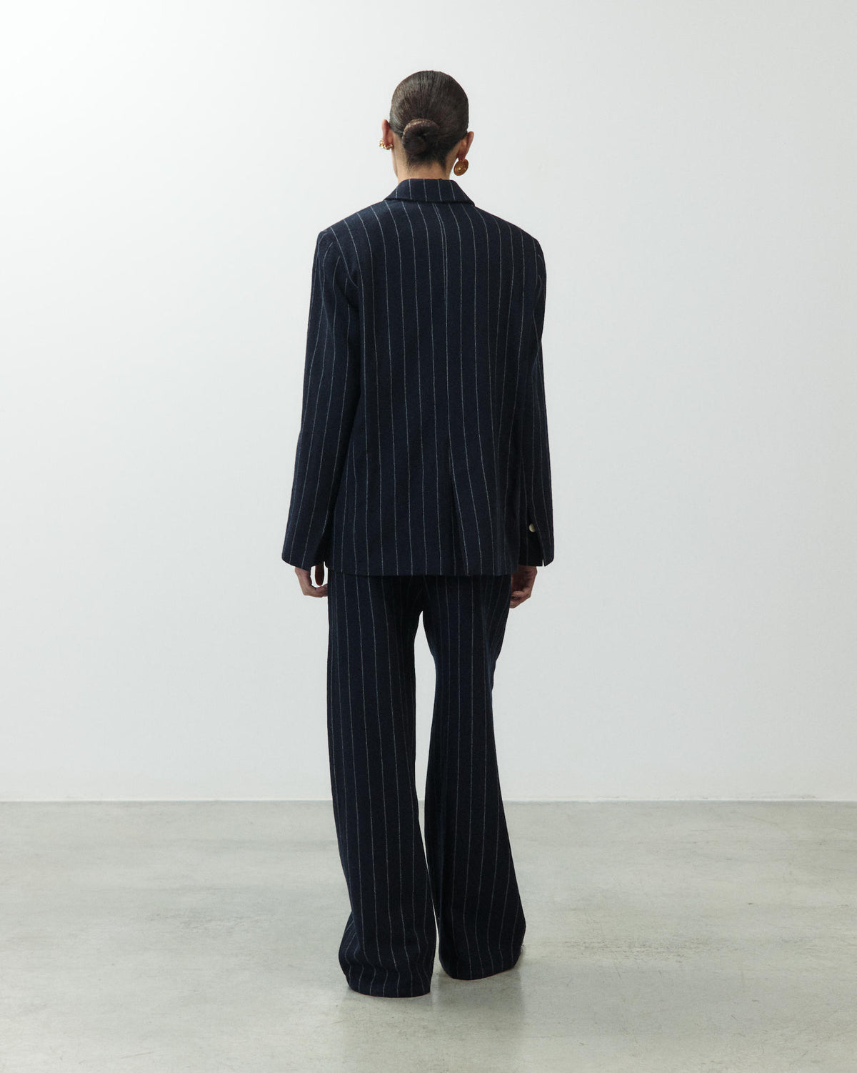 BLAZER DOPPIOPPETTO IN LANA GESSATA