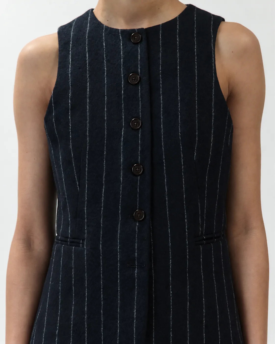 PINSTRIPE SLIM FIT WAISTCOAT