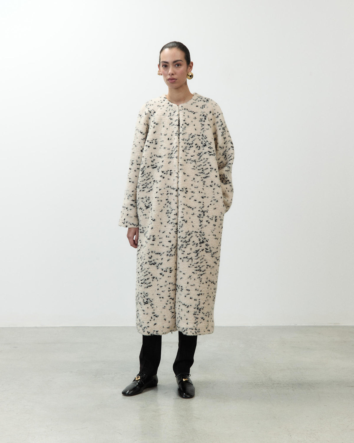 CAPPOTTO TEDDY MELAGE